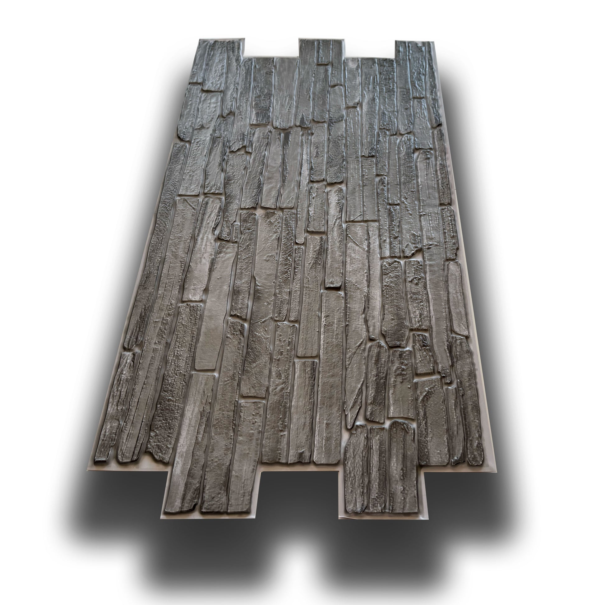 Pannelli 3D Rivestimento a parete in PVC effetto PIETRA MATTONI GRIGIA 96x48cm Realistici, isolanti, idrorepellenti. - Eternal Parquet