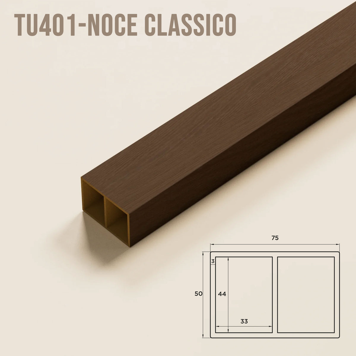 SIPA PURE Divisorio Frangiluce Separè in PVC Effetto Legno – Singole Doghe Fisse o Girevoli + accessori 75x50x2900mm
