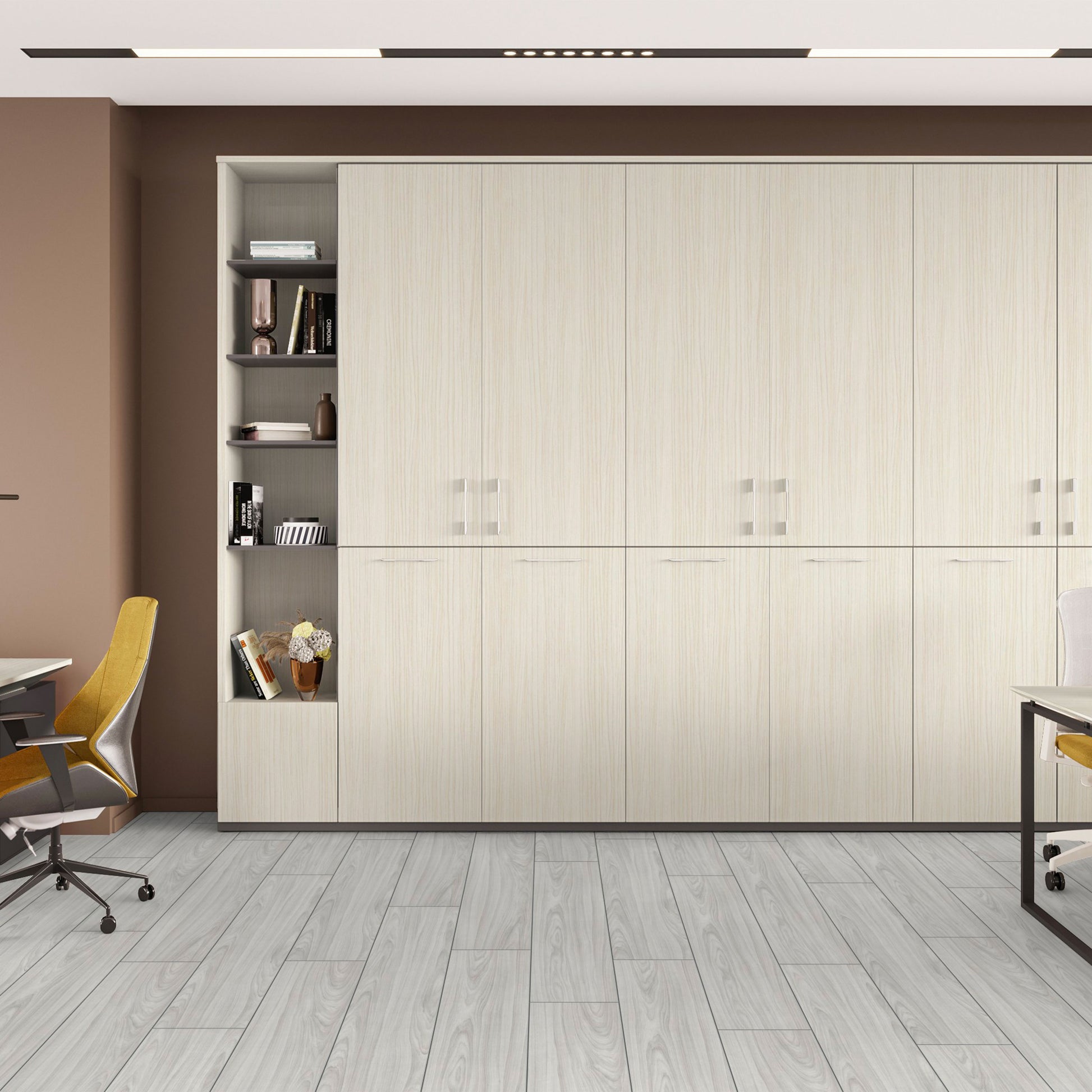 Pavimento in laminato 8mm Click Spazzolato  bisellato NOCE GRIGIO 197x1205 - 10 anni garanzia - Eternal Parquet