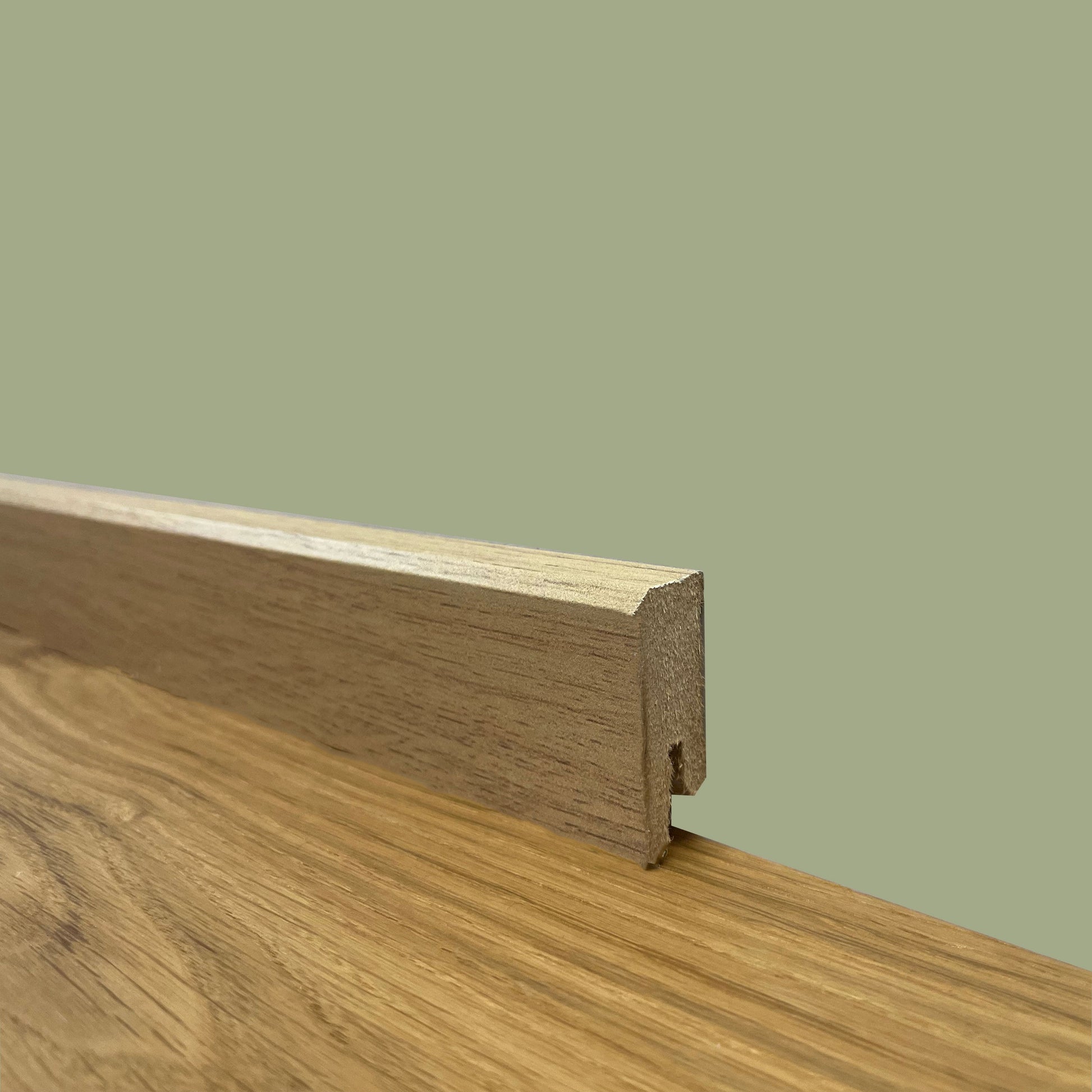 *PROMO* 96 metri lineari di BATTISCOPA ZOCCOLINO SQUADRATO BASSO in FIBRA DI LEGNO 40X15 ROVERE - Eternal Parquet
