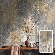 Pannello PALMAS 159x280cm di Carta da Parati TNT VINILICO a modulo raccordabile continuativo (3 teli/rotoli) - Eternal Parquet