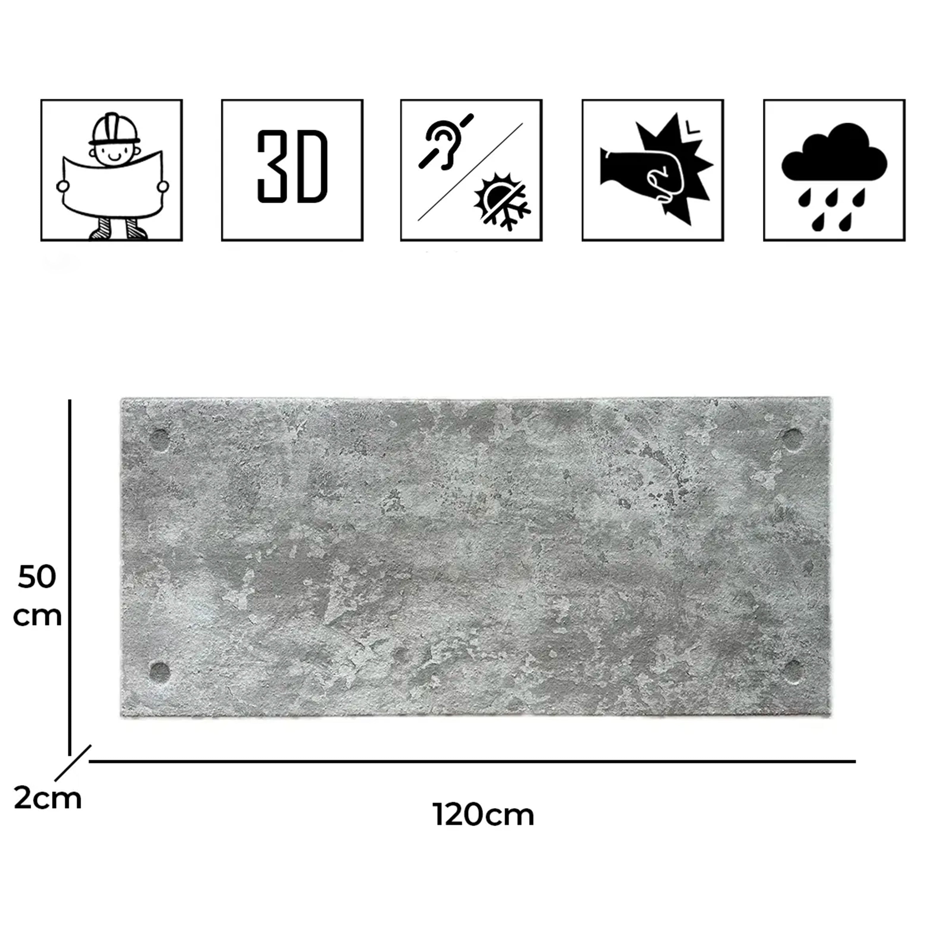 CAPPOTTO esterno - interno isolante in STYROFOAM 3D sp.2cm (120x50cm) con resine e malta - Cemento Industrial