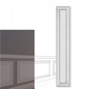 Pannello Bianco completo per boiserie 25x150x1,9cm con cornice in Duropolimero e riempimento in cartongesso - Eternal Parquet