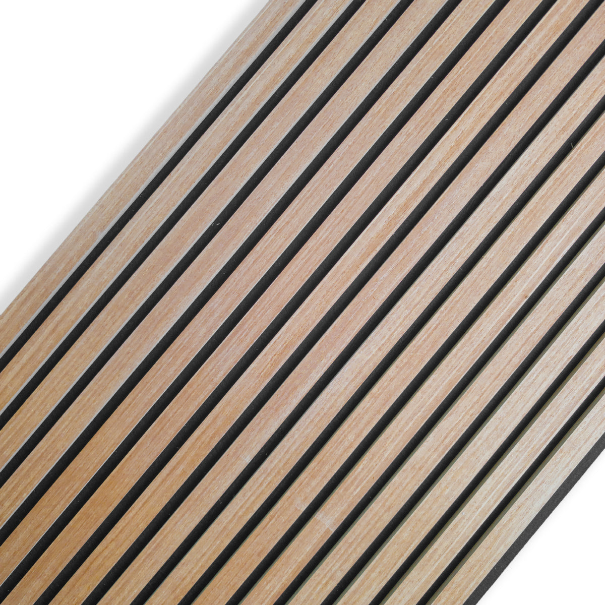 Pannello Acustico a Lamelli Castagno in Vero Legno, Fibra di Legno e Feltro 12x600x2900 mm – 1,74 m²