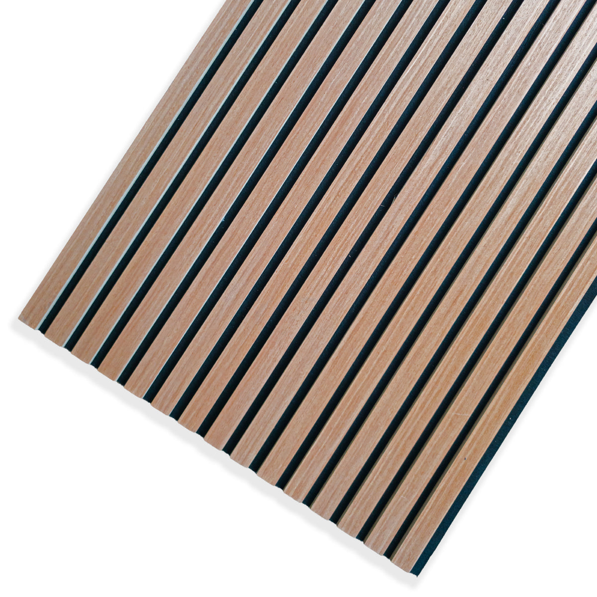 Pannello Acustico a Lamelli Castagno in Vero Legno, Fibra di Legno e Feltro 12x600x2900 mm – 1,74 m²