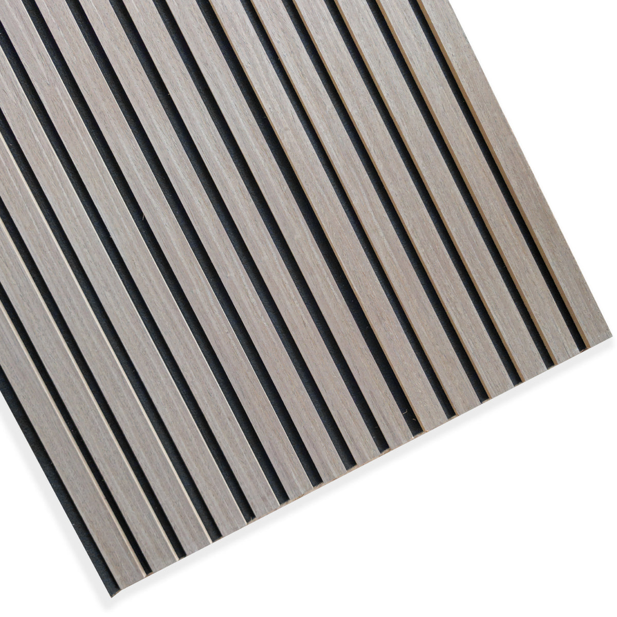 Pannello Acustico a Lamelli in Vero Legno di Noce, Fibra di Legno e Feltro 12x600x2900 mm – 1,74 m²