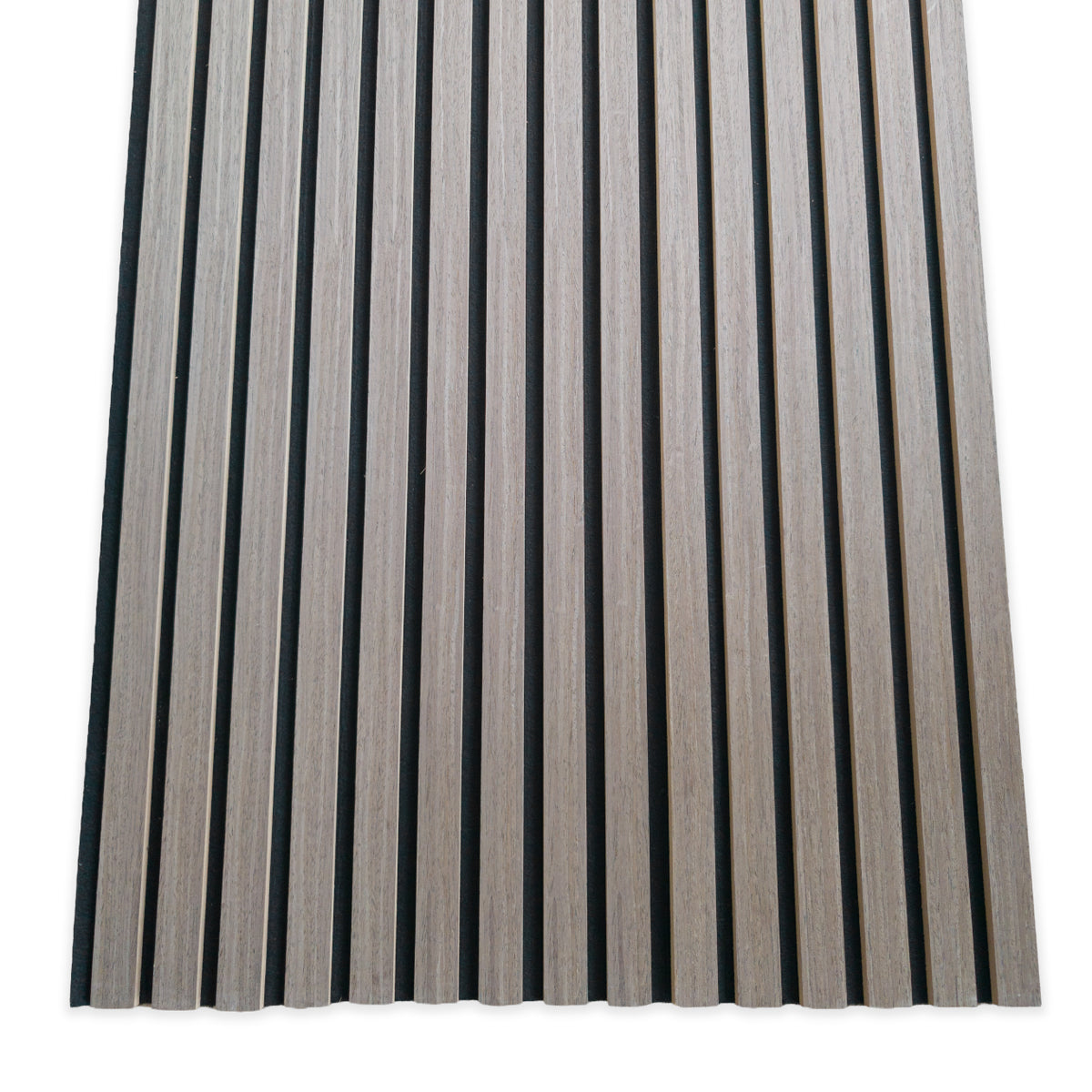 Pannello Acustico a Lamelli in Vero Legno di Noce, Fibra di Legno e Feltro 12x600x2900 mm – 1,74 m²