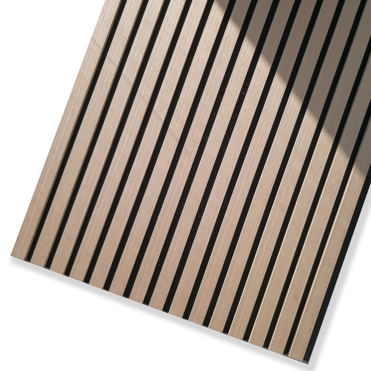 Pannello acustico a lamelli in vero legno di Rovere bronzato, fibra di legno e feltro – 12 × 600 × 2900 mm – 1,74 m² - Eternal Parquet