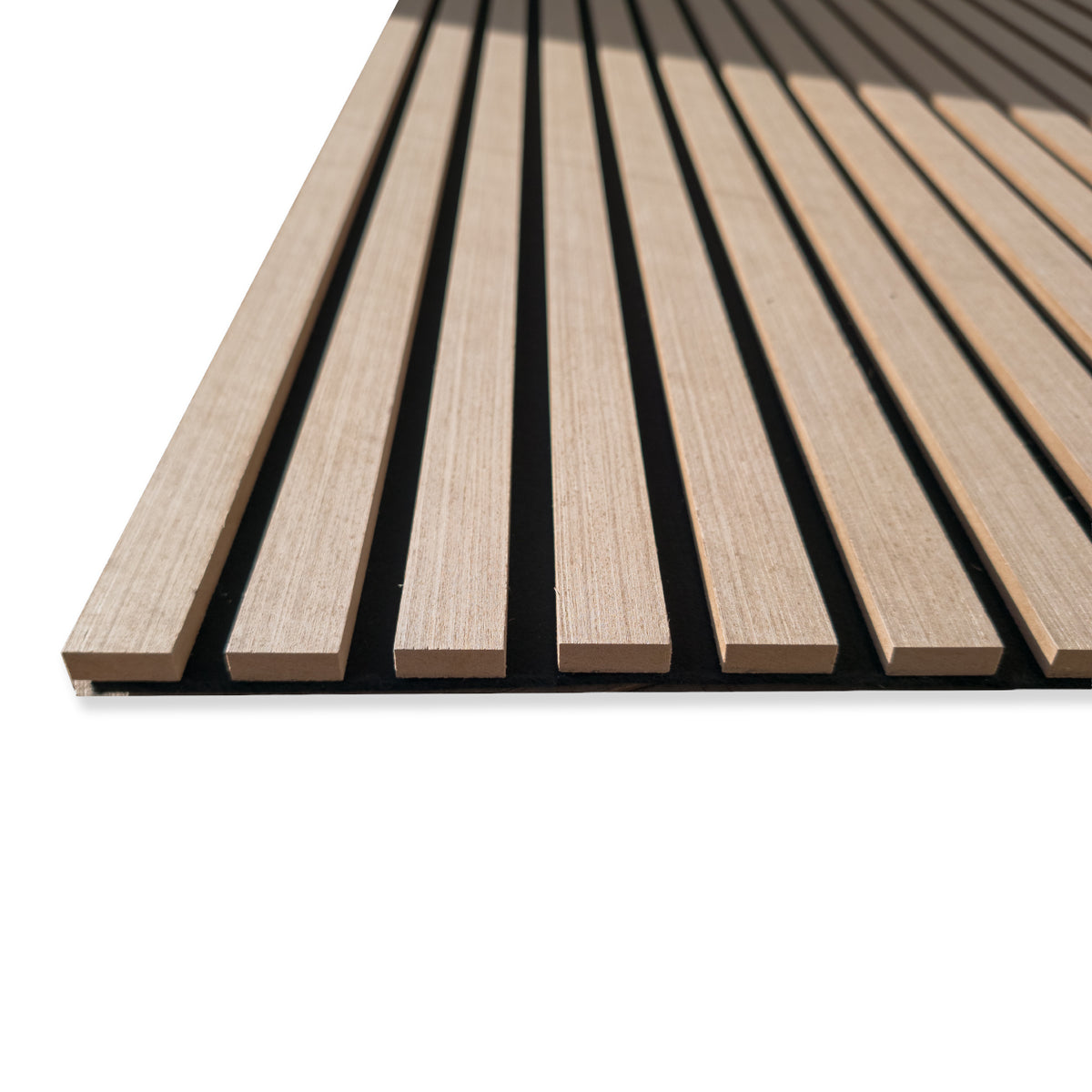 Pannello acustico a lamelli in vero legno di Rovere bronzato, fibra di legno e feltro – 12 × 600 × 2900 mm – 1,74 m² - Eternal Parquet