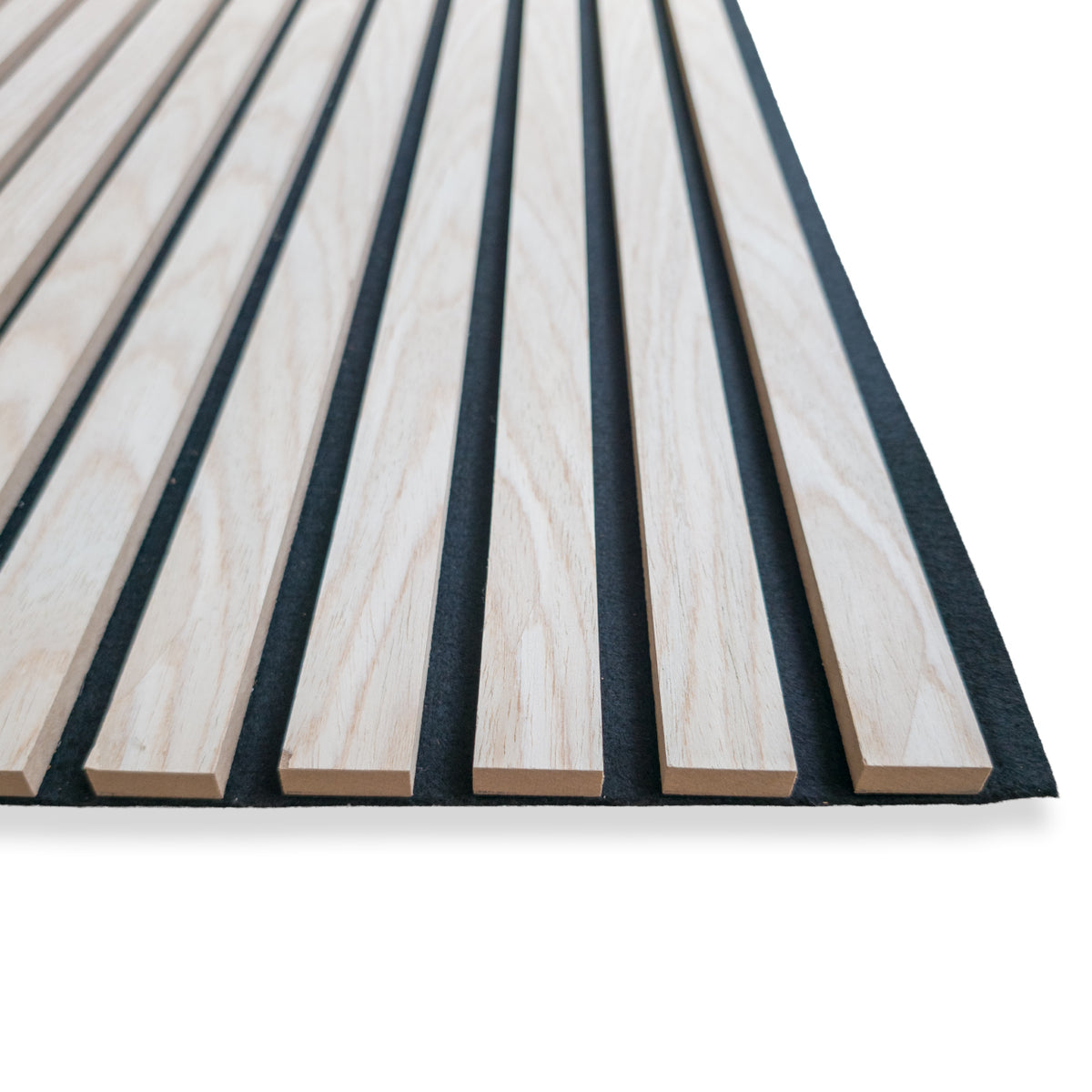 Pannello acustico a lamelli in vero legno di Rovere naturale, fibra di legno e feltro – 12 × 600 × 2900 mm – 1,74 m²