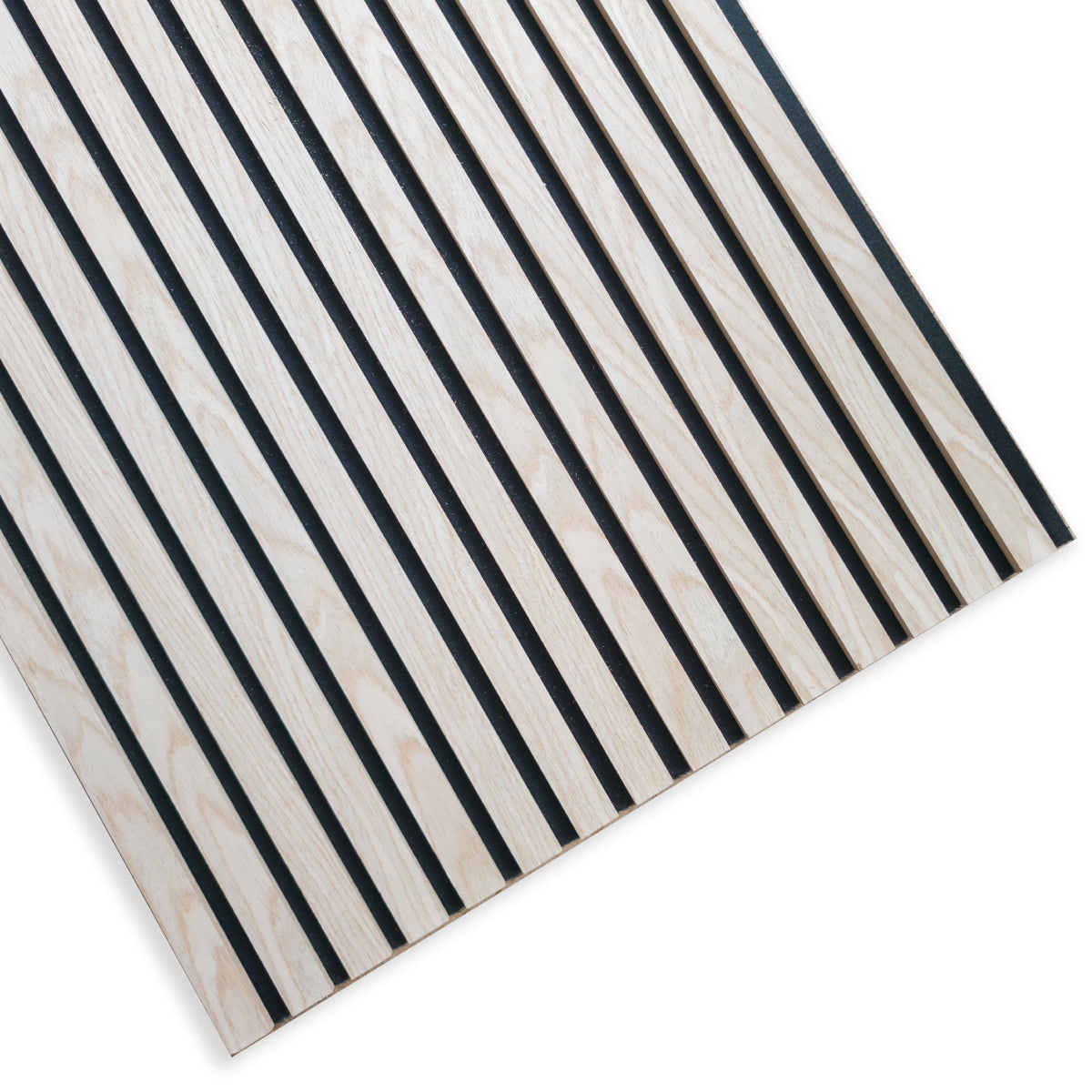 Pannello acustico a lamelli in vero legno di Rovere naturale, fibra di legno e feltro – 12 × 600 × 2900 mm – 1,74 m²