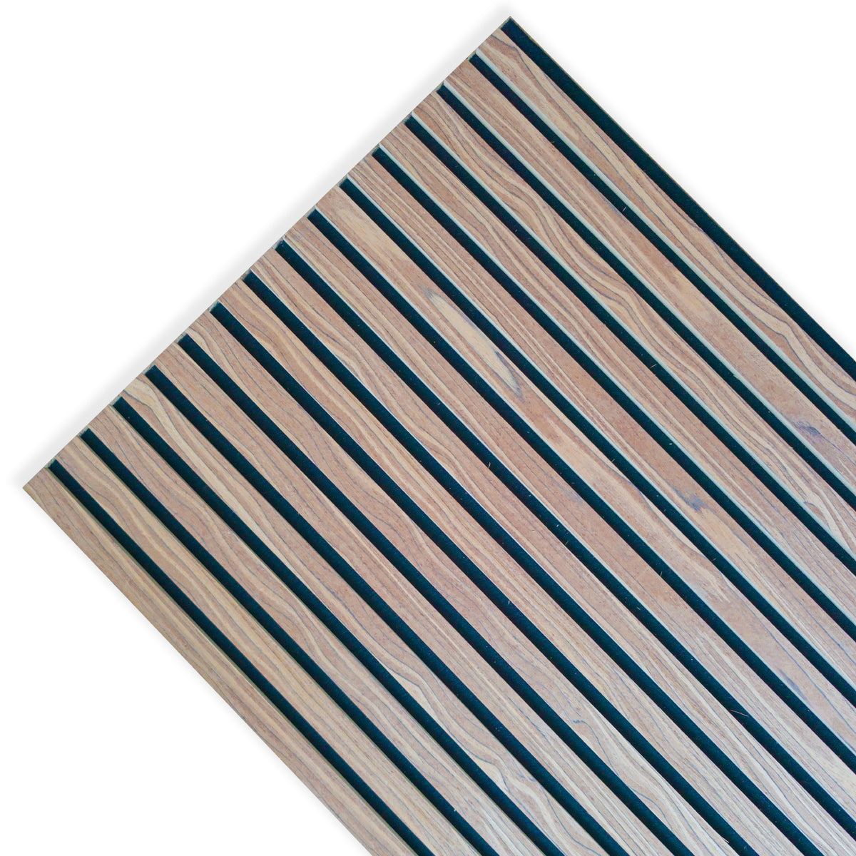 Pannello Acustico a Lamelli Vero Legno di Tung, Fibra di Legno e Feltro 12x600x2900 mm – 1,74 m² - Eternal Parquet