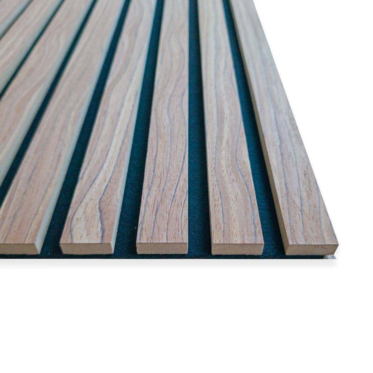 Pannello Acustico a Lamelli Vero Legno di Tung, Fibra di Legno e Feltro 12x600x2900 mm – 1,74 m² - Eternal Parquet