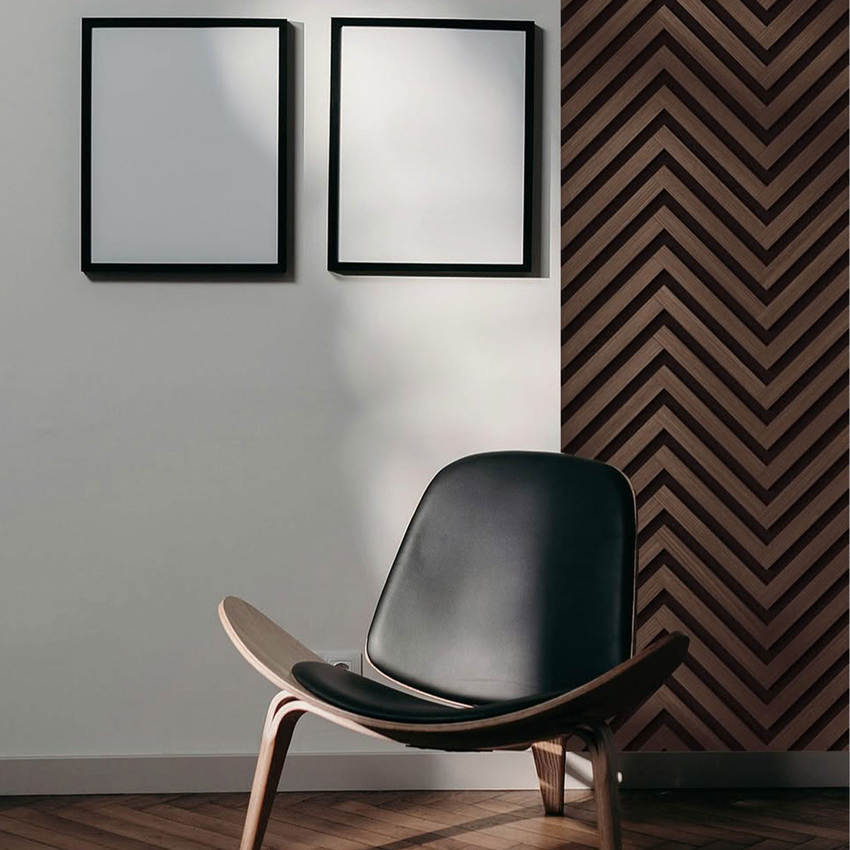 Pannello acustico professionale decorativo Spina Italiana 2700x540x17mm in VERO LEGNO+Pet+Mdf "varie essenze" - Eternal Parquet