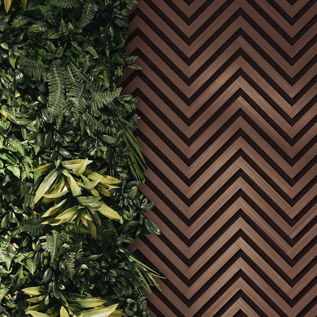 Pannello acustico professionale decorativo Spina Italiana 2700x540x17mm in VERO LEGNO+Pet+Mdf "varie essenze" - Eternal Parquet