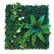 Pannelli Verde Verticale 50×50 cm Ultra-realistici e folti, per interno/esterno TROPICAL WHITE - Eternal Parquet - Eternal Parquet