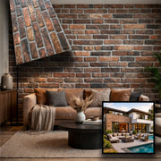 CAPPOTTO esterno - interno isolante in STYROFOAM 3D spess.2cm (120x50cm) con resine e malta London Brick - Eternal Parquet