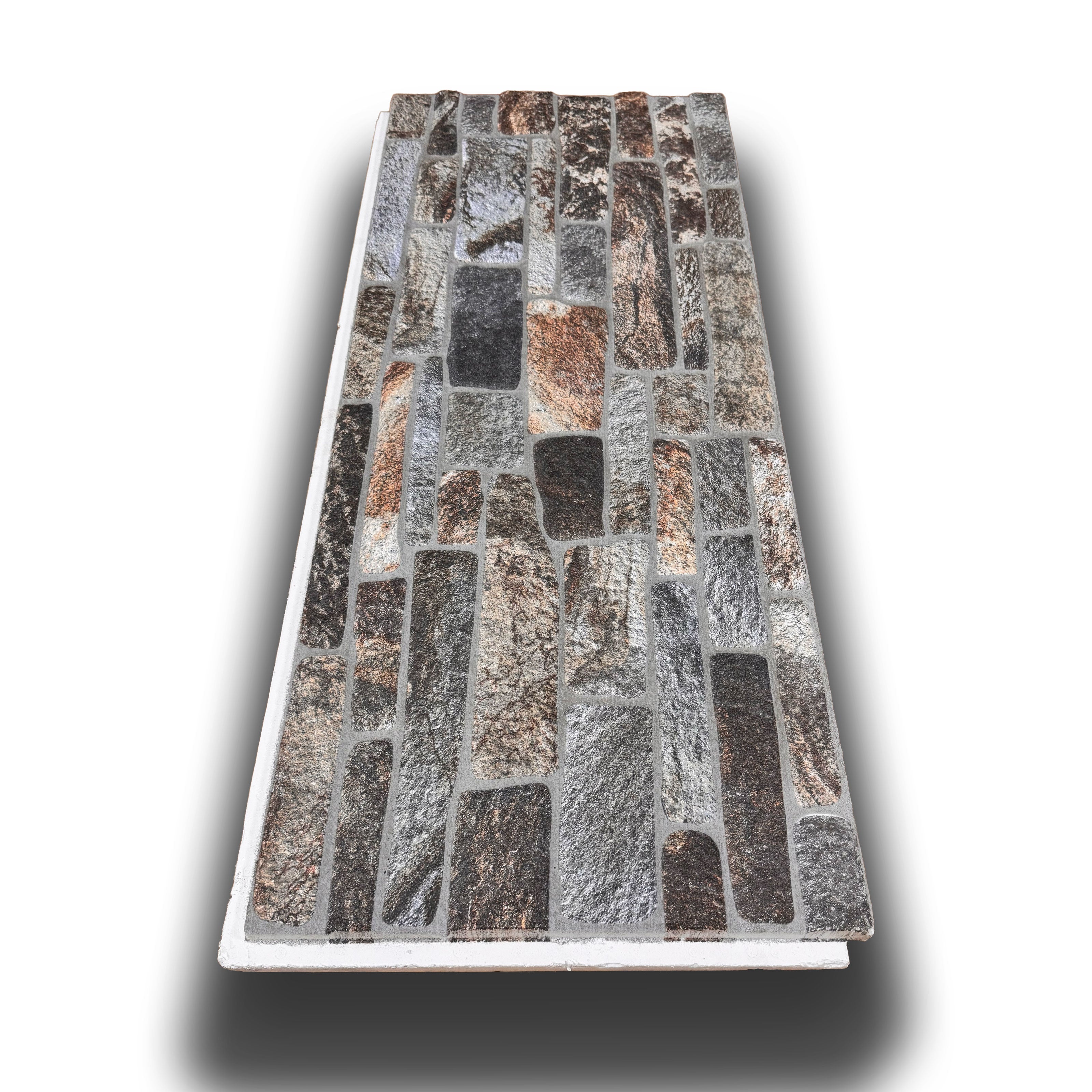 CAPPOTTO esterno - interno isolante in STYROFOAM 3D spess. 3,5cm (120x50cm) con resine e malta Pietra dura