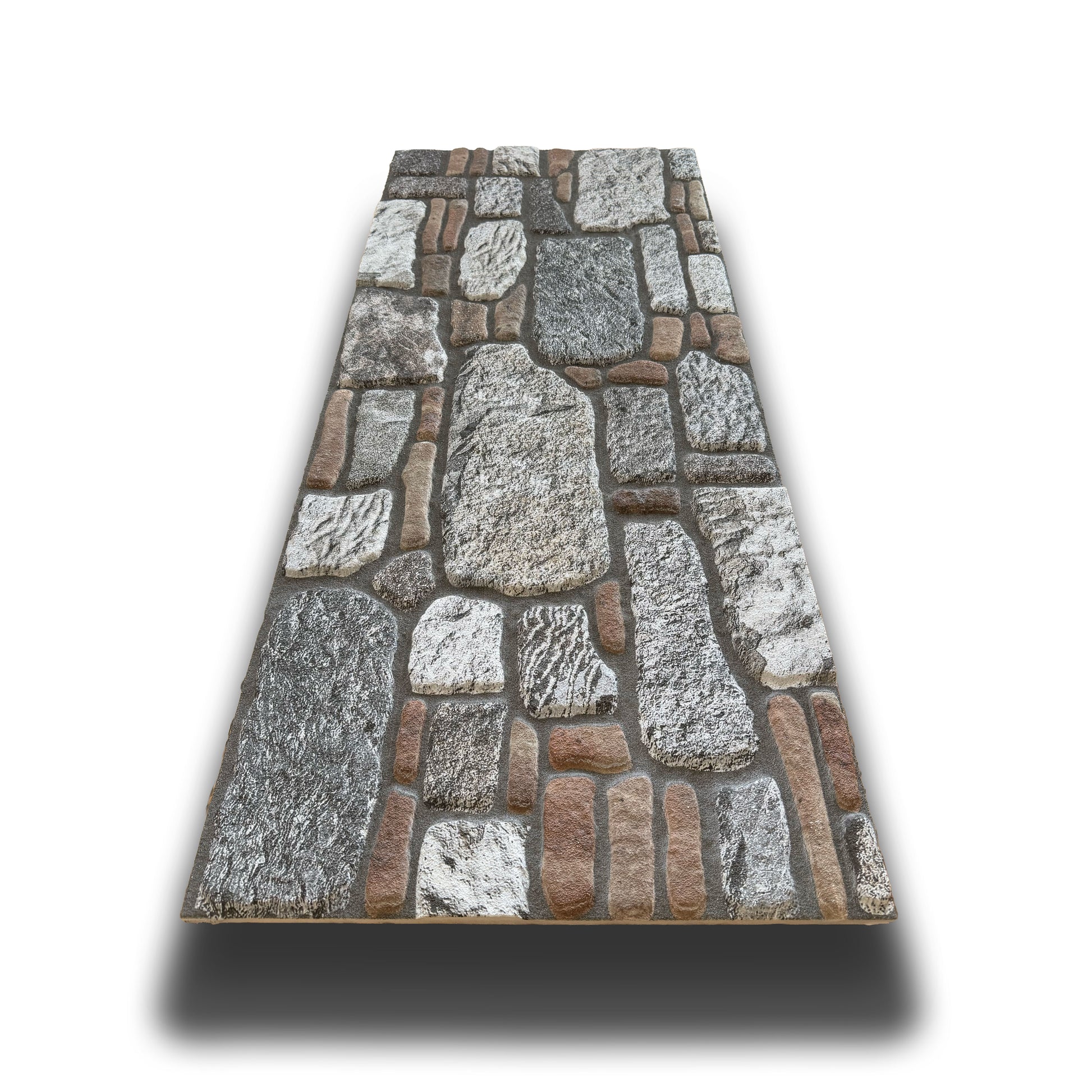 CAPPOTTO esterno - interno isolante in STYROFOAM 3D sp.2cm (120x50cm) con sabbiatura e malta Roccia e brick - Eternal Parquet