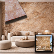 CAPPOTTO esterno - interno isolante in STYROFOAM 3D spess. 2,5cm (120x50cm) con resine e malta Argilla grezza - Eternal Parquet