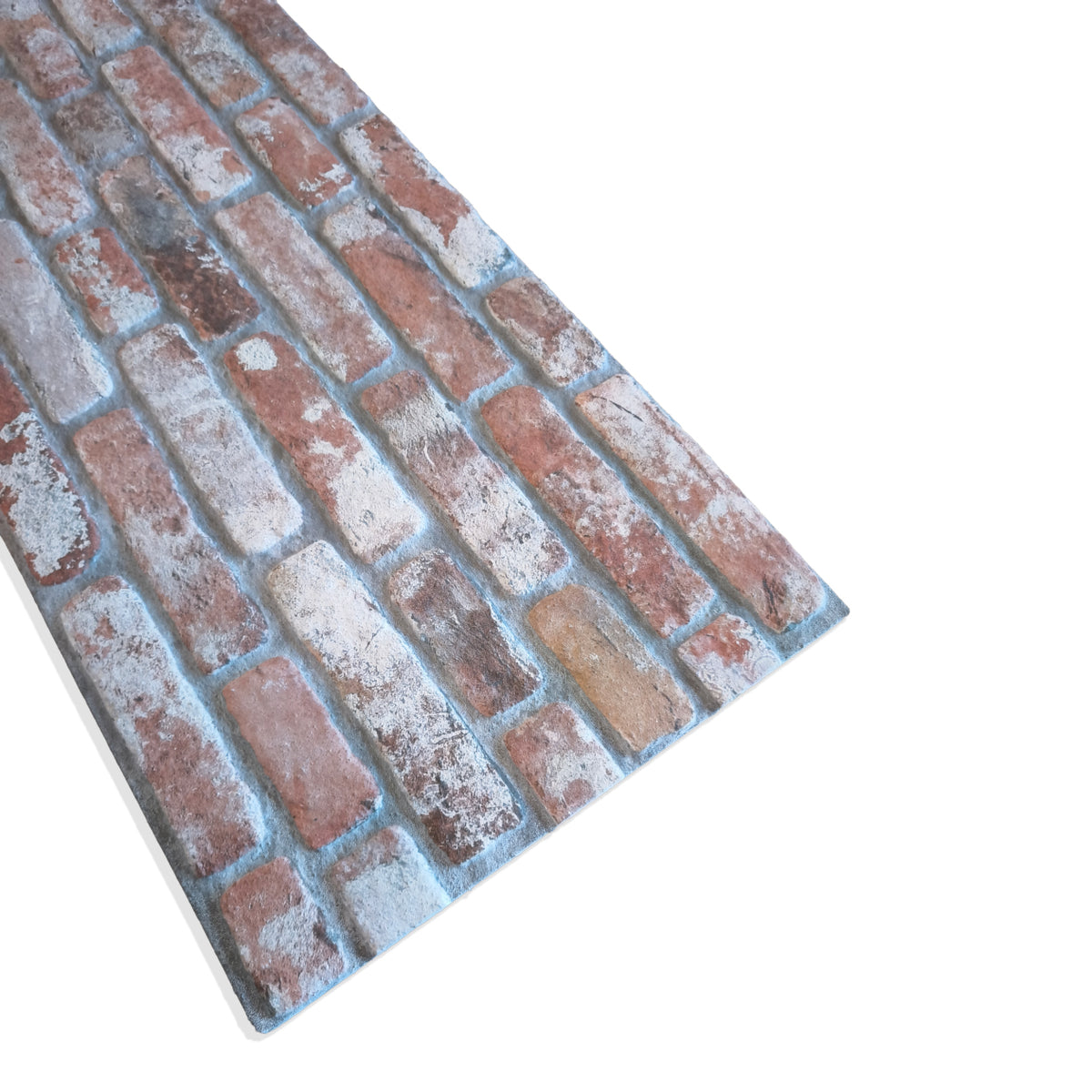 Pannello Isolante per Cappotto Interno ed Esterno in Styrofoam 3D Effetto Mattone Anticato 1200x500x20 mm