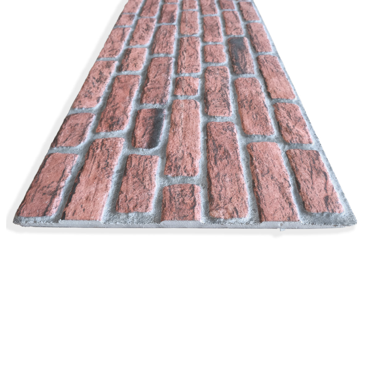 Pannello Isolante per Cappotto Interno ed Esterno in Styrofoam 3D Effetto Mattone Facciavista Rustico 1200x500x20 mm