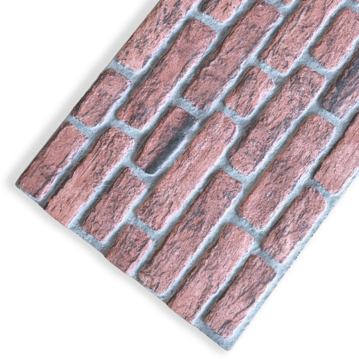 Pannello Isolante per Cappotto Interno ed Esterno in Styrofoam 3D Effetto Mattone Facciavista Rustico 1200x500x20 mm
