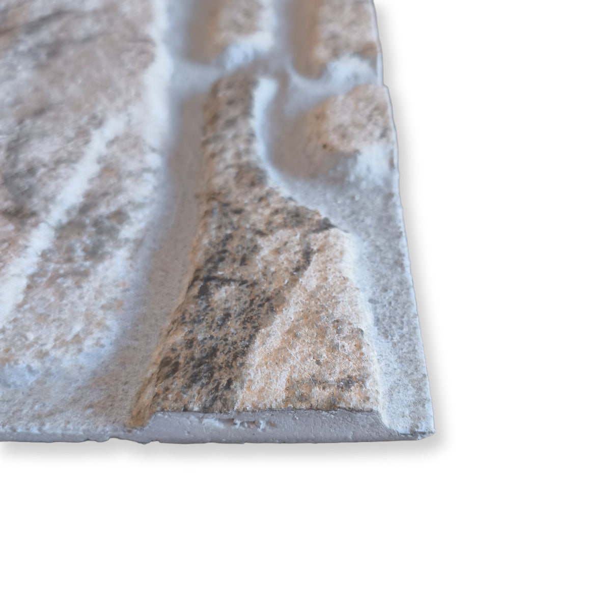 Pannello Isolante per Cappotto Interno ed Esterno in Styrofoam 3D Effetto Pietra di Tracia 1200x500x30 mm
