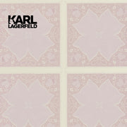 5,32mq Rotolo Carta da Parati griffata KARL LAGERFELD in TNT a rilievo multigloss PREMIUM 10,05x0,53mt cod. 37845-4 - Eternal Parquet