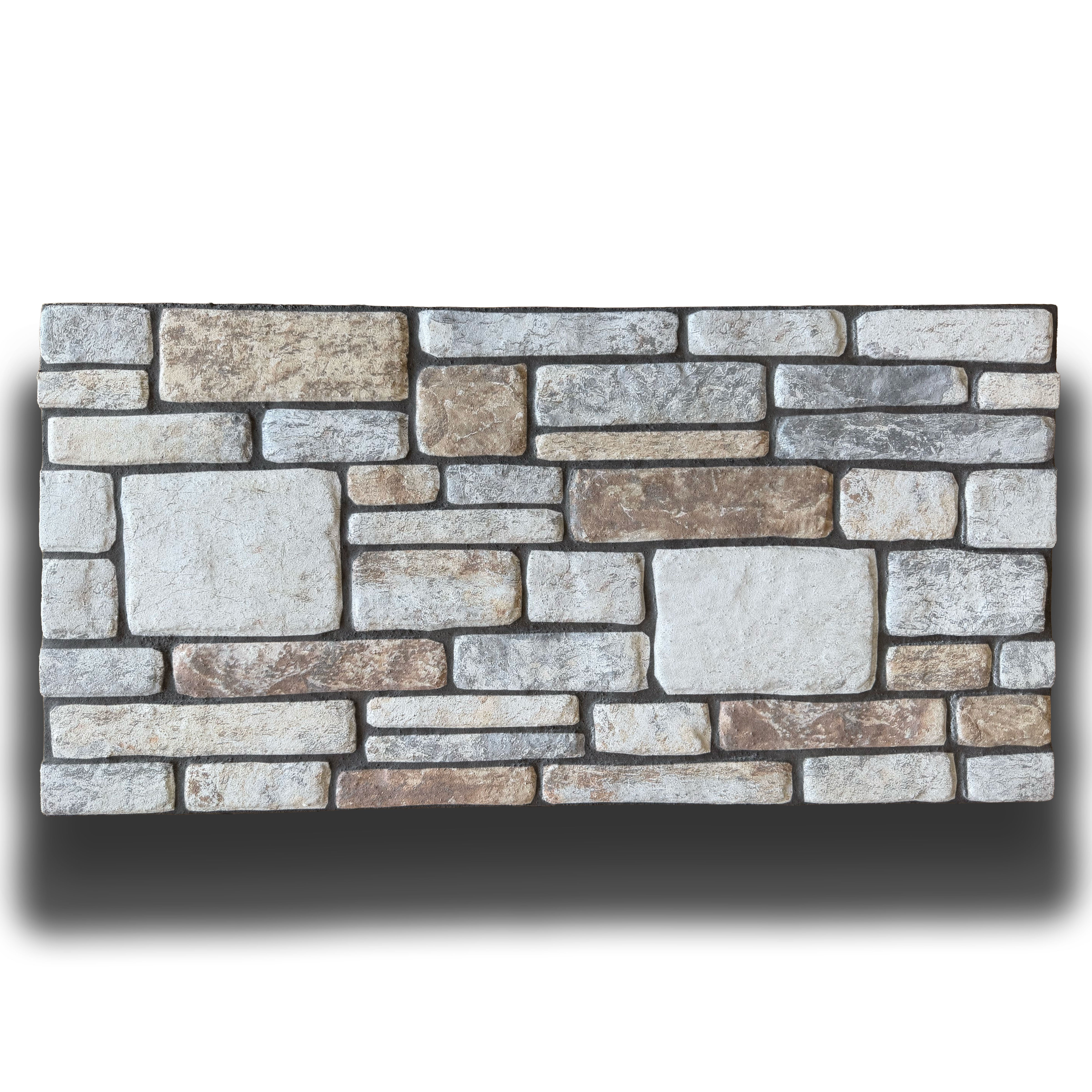 CAPPOTTO esterno - interno isolante in STYROFOAM 3D spess.2cm (100x50cm) con resine e malta Pietre levigate - Eternal Parquet