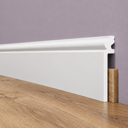 Battiscopa BIANCO Ducale Coprimarmo - coprivecchio 155x23mm in POLIMERI - (prezzo al metro)
