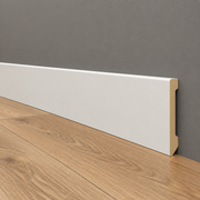 pacco da 152 ML di Battiscopa DRITTO in POLIMERI EqualWood HI-TEC 100x14mm - BIANCO
