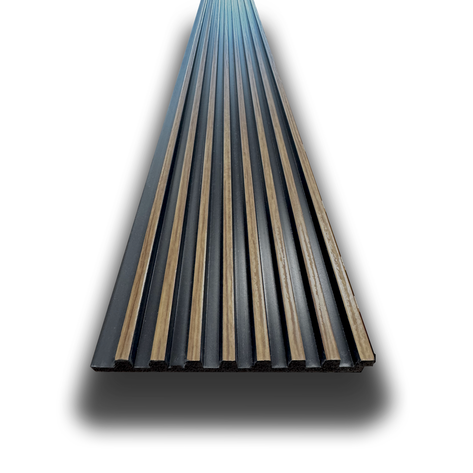 €2,99ml - Asta intera 12x122x2900mm di Rivestimento Parete Boiserie cannettato Lamelli stretti in Polimeri ROVERE BRUNO - Eternal Parquet