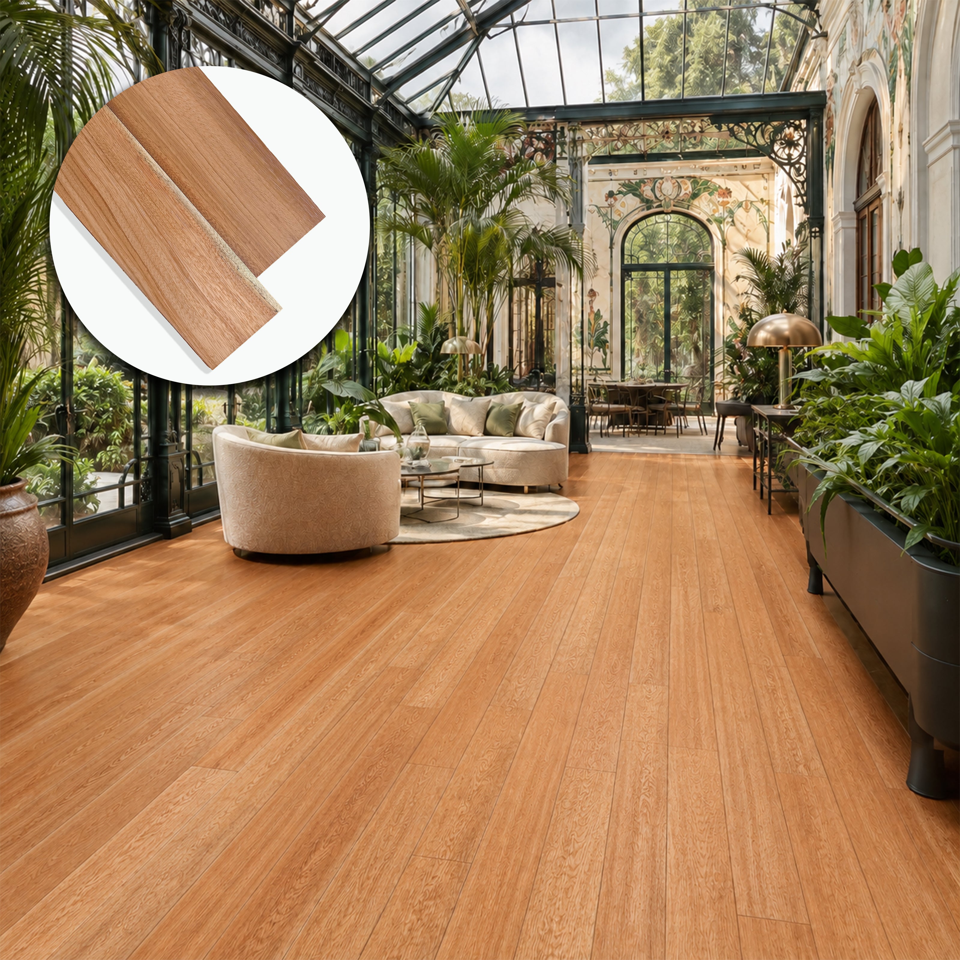 Parquet Prefinito in Doussié Gold Garbelotto Spazzolato Verniciato Opaco Senza Bisello 10x140x1480/1780 mm – Lotto 14 mq