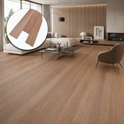 Parquet Prefinito Garbelotto Iroko Largo Spazzolato Verniciato Effetto Grezzo Bisellato 14x140x1500/1780 mm – Lotto 41 mq