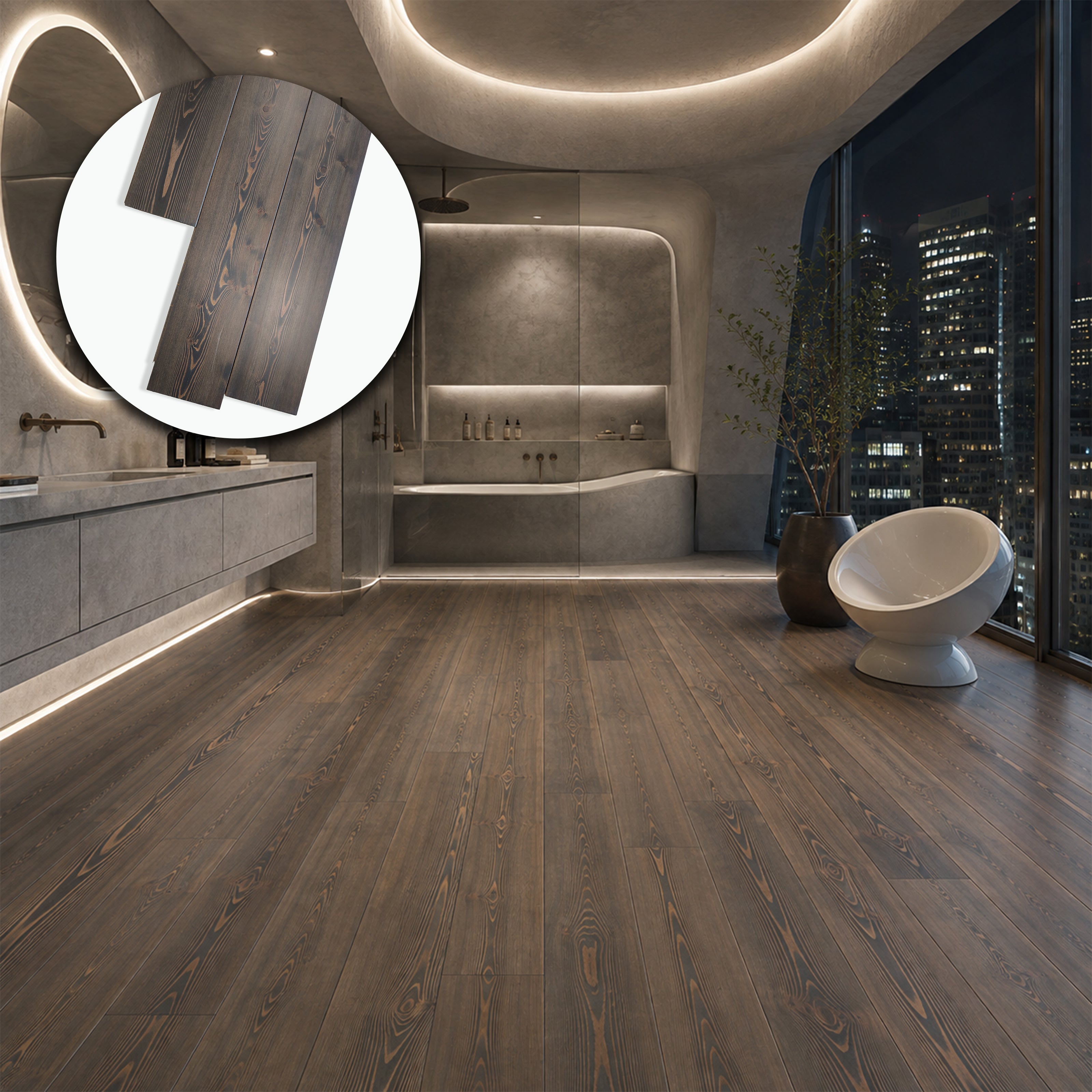 Parquet Prefinito in Larice Rustico Garbelotto Liscio Verniciato Effetto Trasparente Bisellato 14x185x1990 mm – Lotto 20 mq