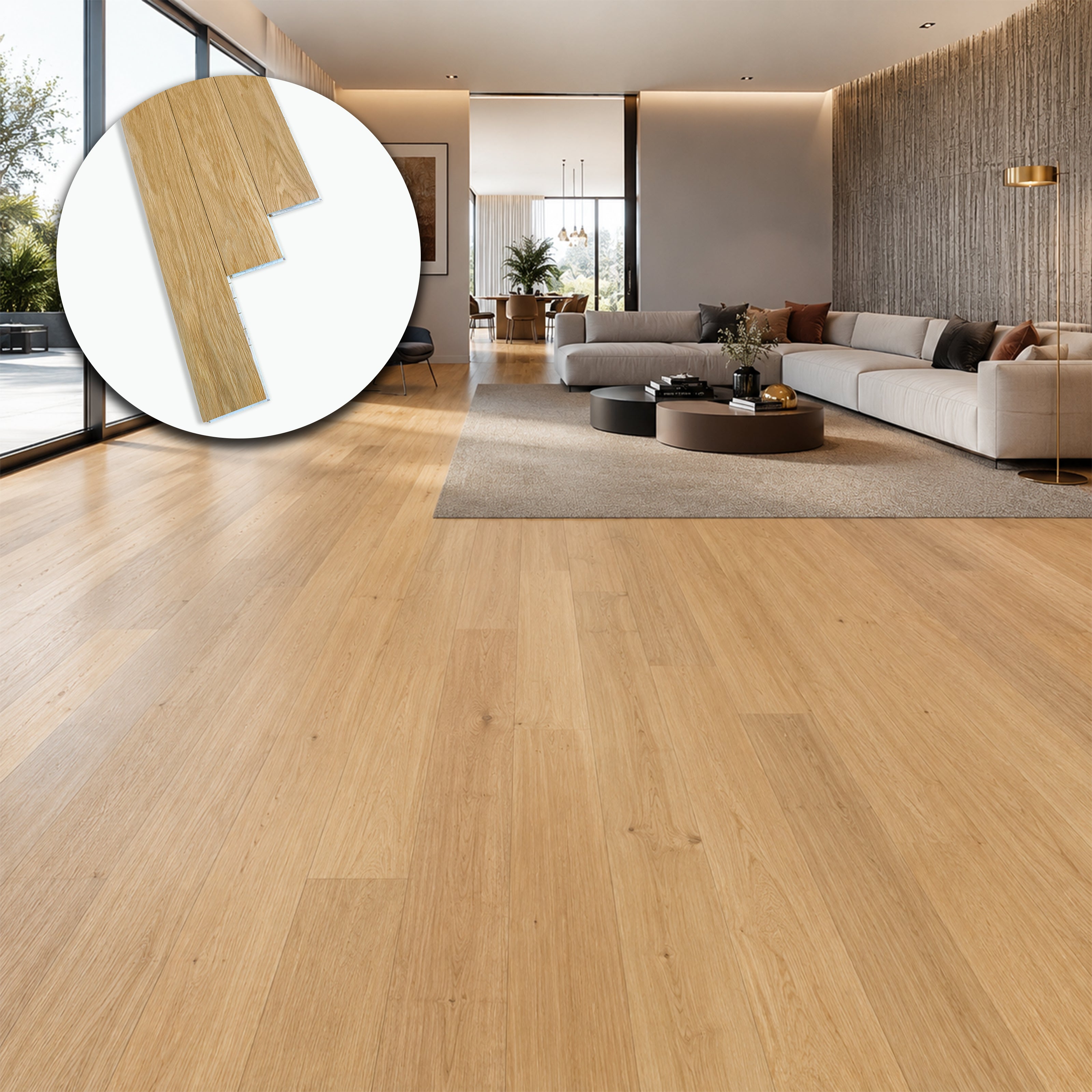 Parquet Prefinito Garbelotto Rovere Elegant Spazzolato Verniciato Senza Bisello 12x110x1270 mm – Lotto 17 mq
