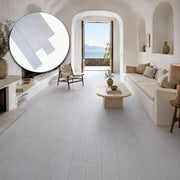 Parquet Prefinito in Rovere Gold Rustico Garbelotto Taglio a Sega Bianco Perla Bisellato 10x150x1630/1900 mm – Lotto 10 mq