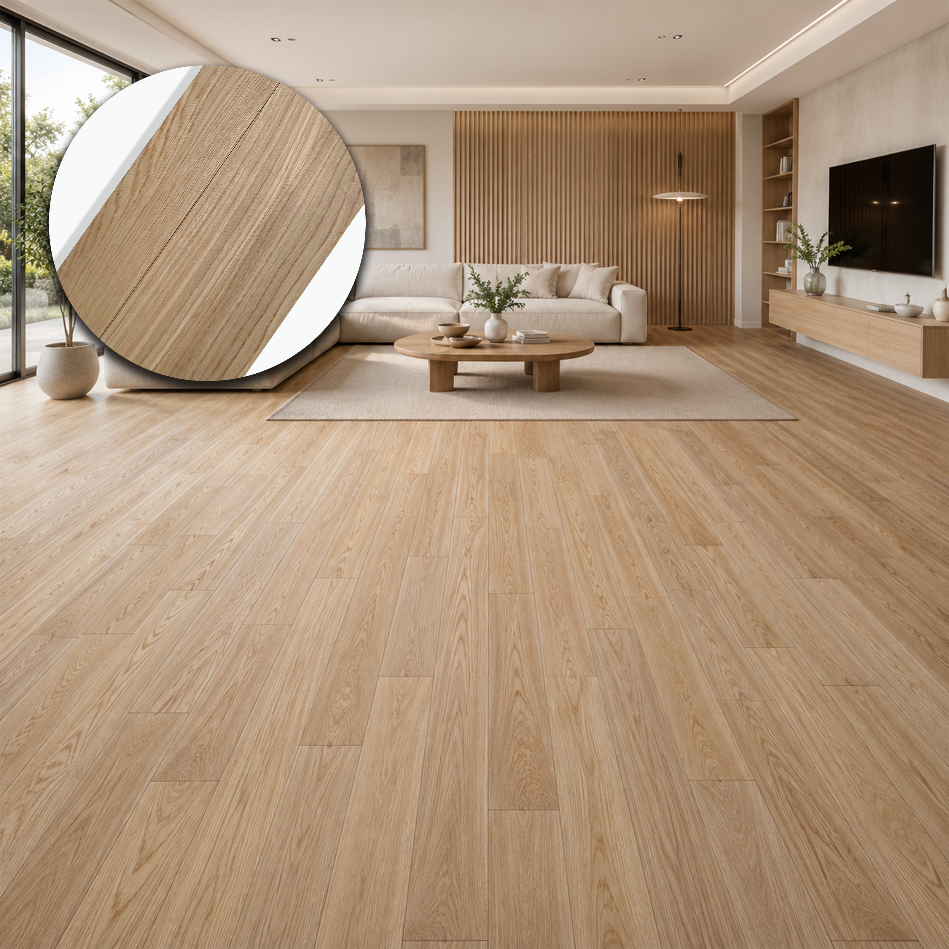 Parquet Prefinito Garbelotto Rovere Liscio Verniciato Opaco Senza Bisello Multiformato 10x70x400/600 e 10x80x980 mm – Lotto 7 mq