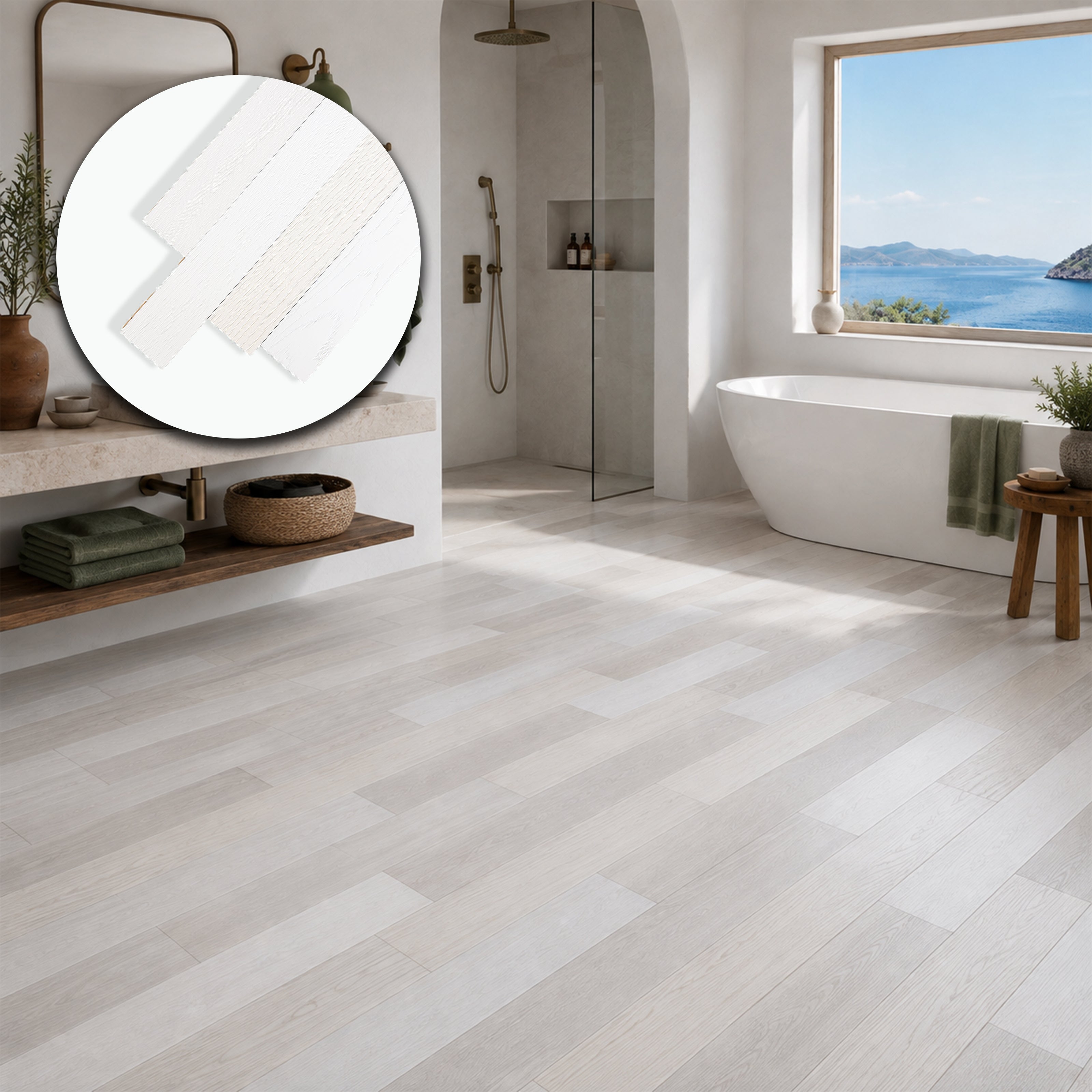 €21,90sqm * GARBELOTTO STOCK * 60sqm много предварително завършен матиран избелен дъбов паркет 10x70x450/700