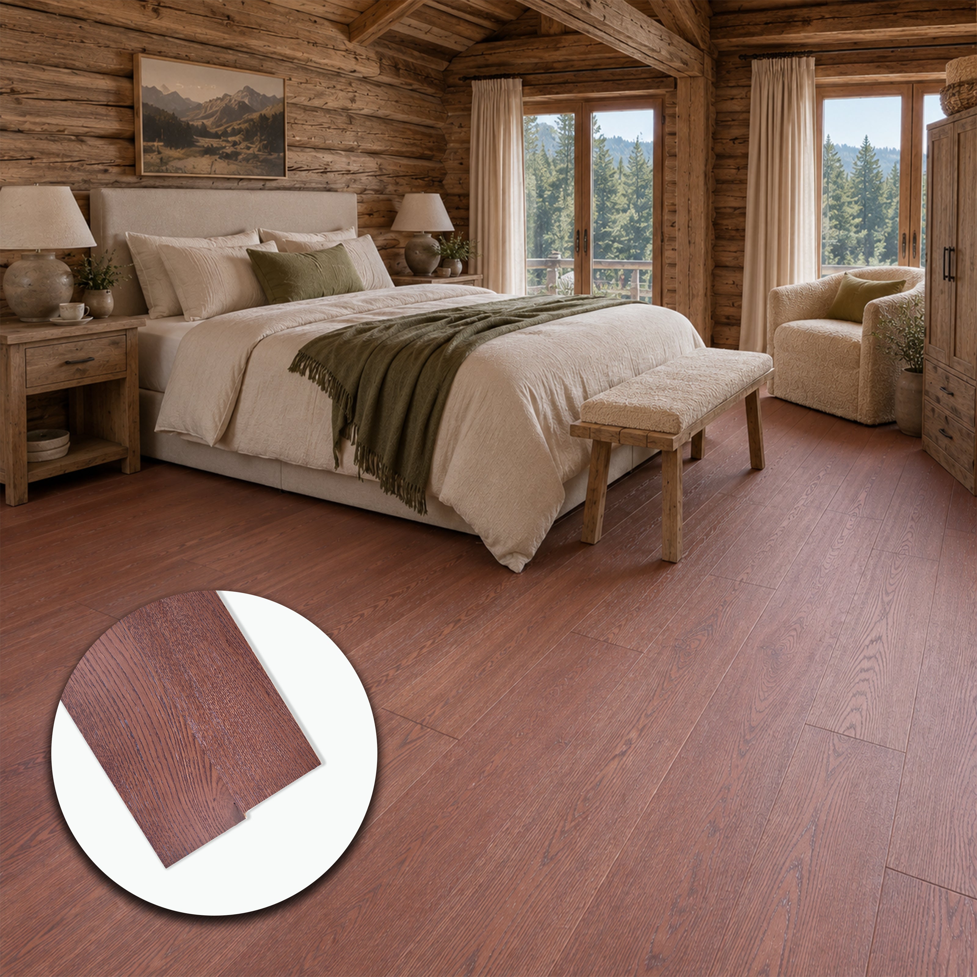 Parquet Prefinito in Rovere Gold Garbelotto Anticato Spazzolato Verniciato Senza Bisello – Formati Misti – Lotto 142 mq