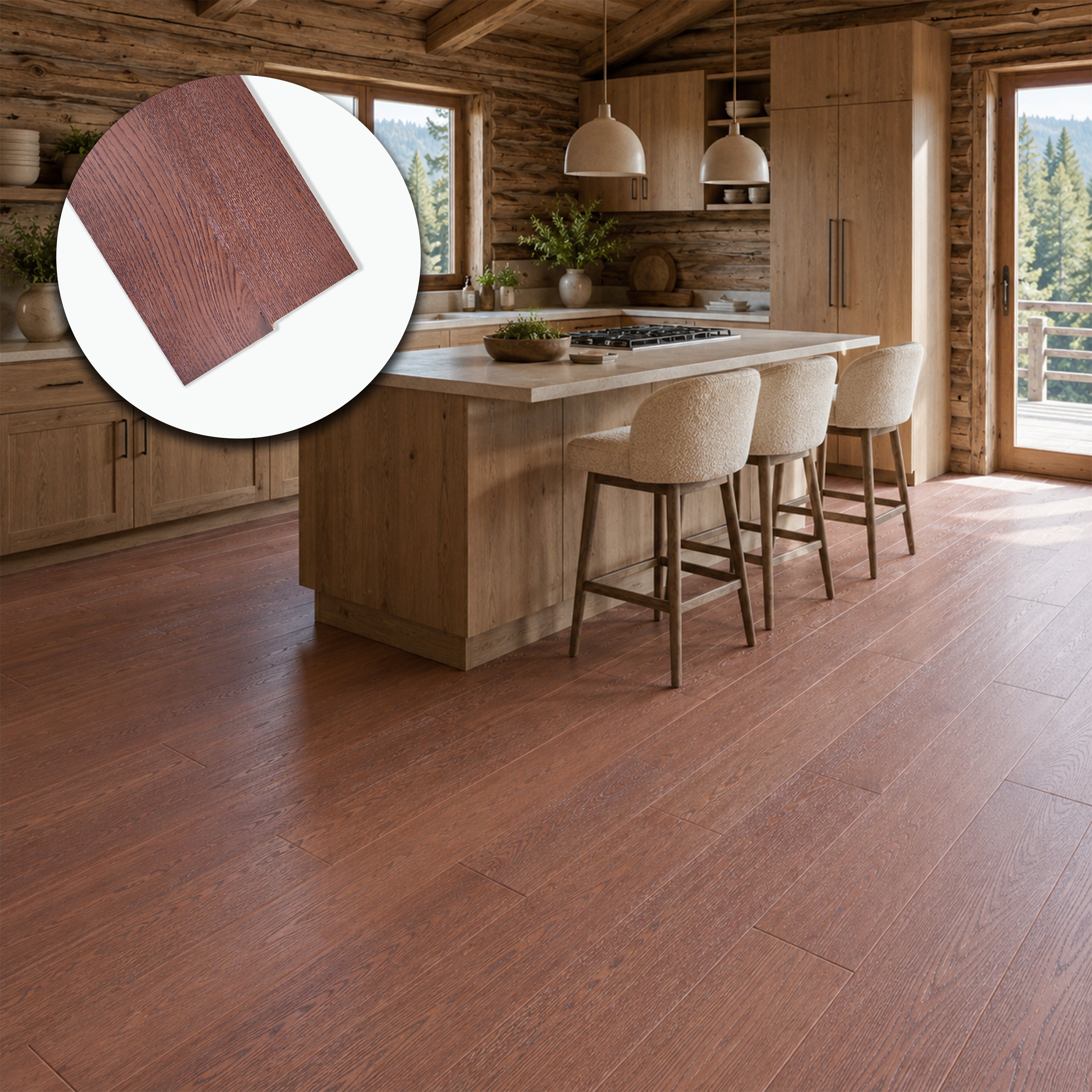 Parquet Prefinito in Rovere Gold Garbelotto Anticato Spazzolato Verniciato Senza Bisello – Formati Misti – Lotto 142 mq