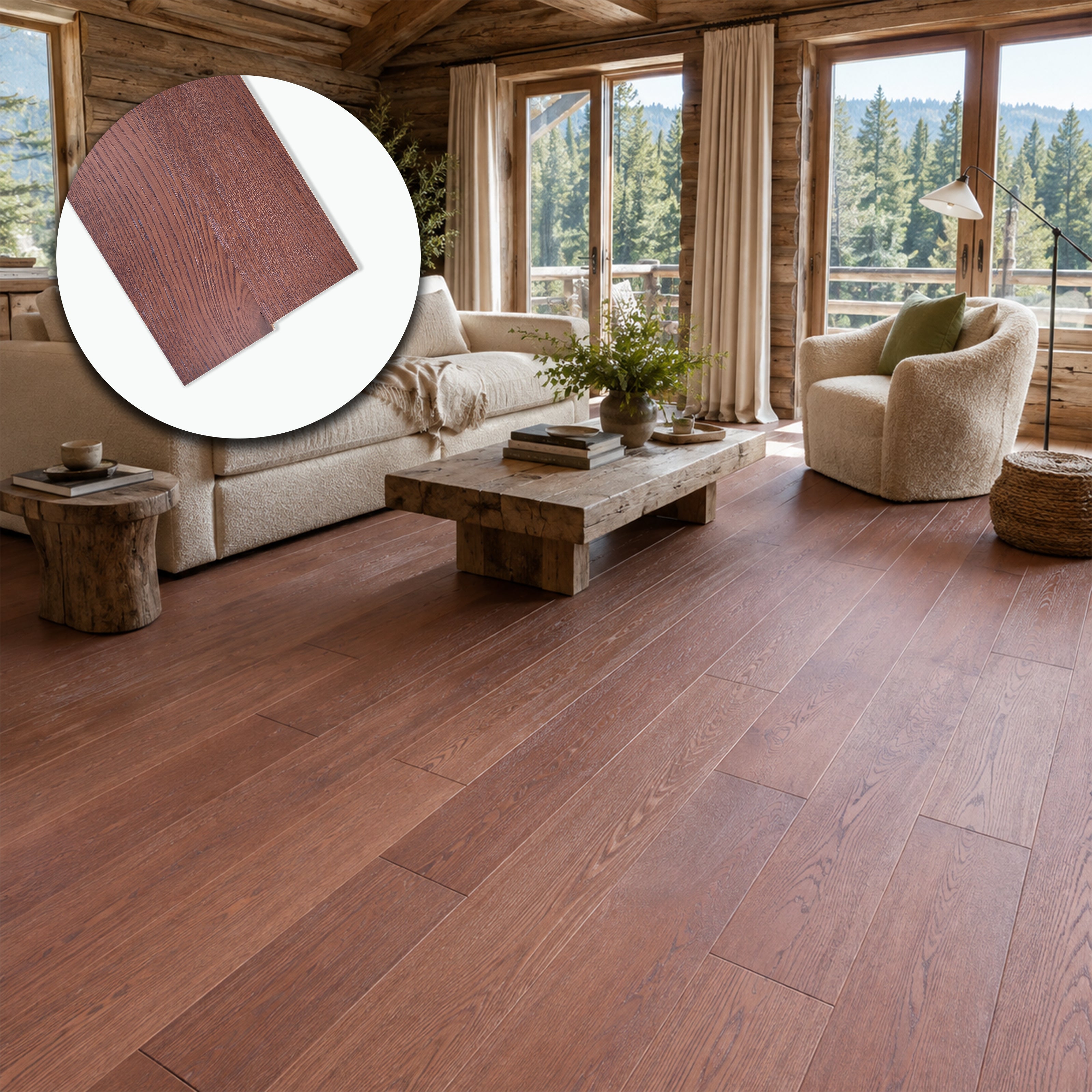 Parquet Prefinito in Rovere Gold Garbelotto Anticato Spazzolato Verniciato Senza Bisello – Formati Misti – Lotto 142 mq