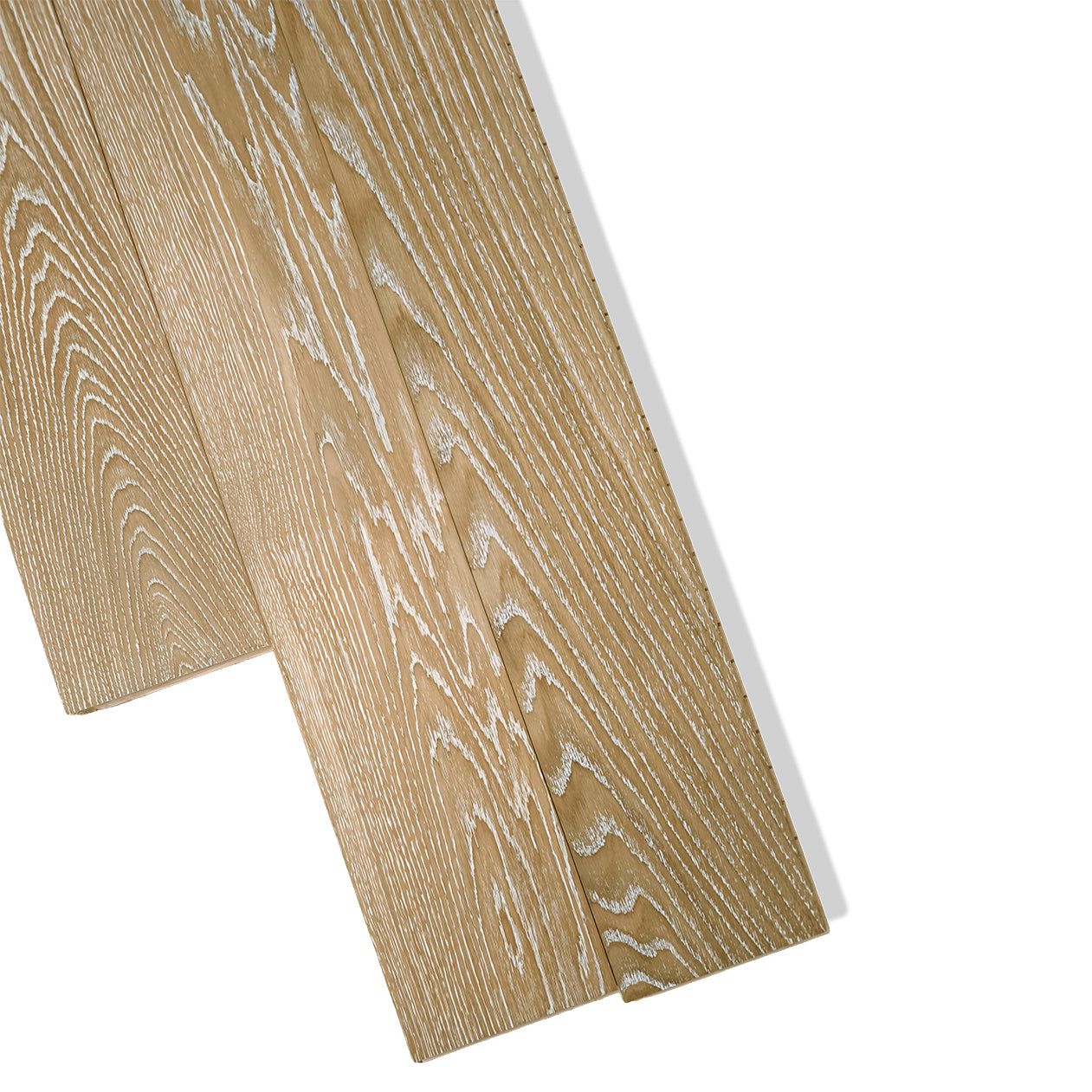 Parquet Prefinito in Rovere Decapato Bianco Garbelotto Spazzolato Verniciato Senza Bisello 14x190x1600/1990 mm – Lotto 26 mq