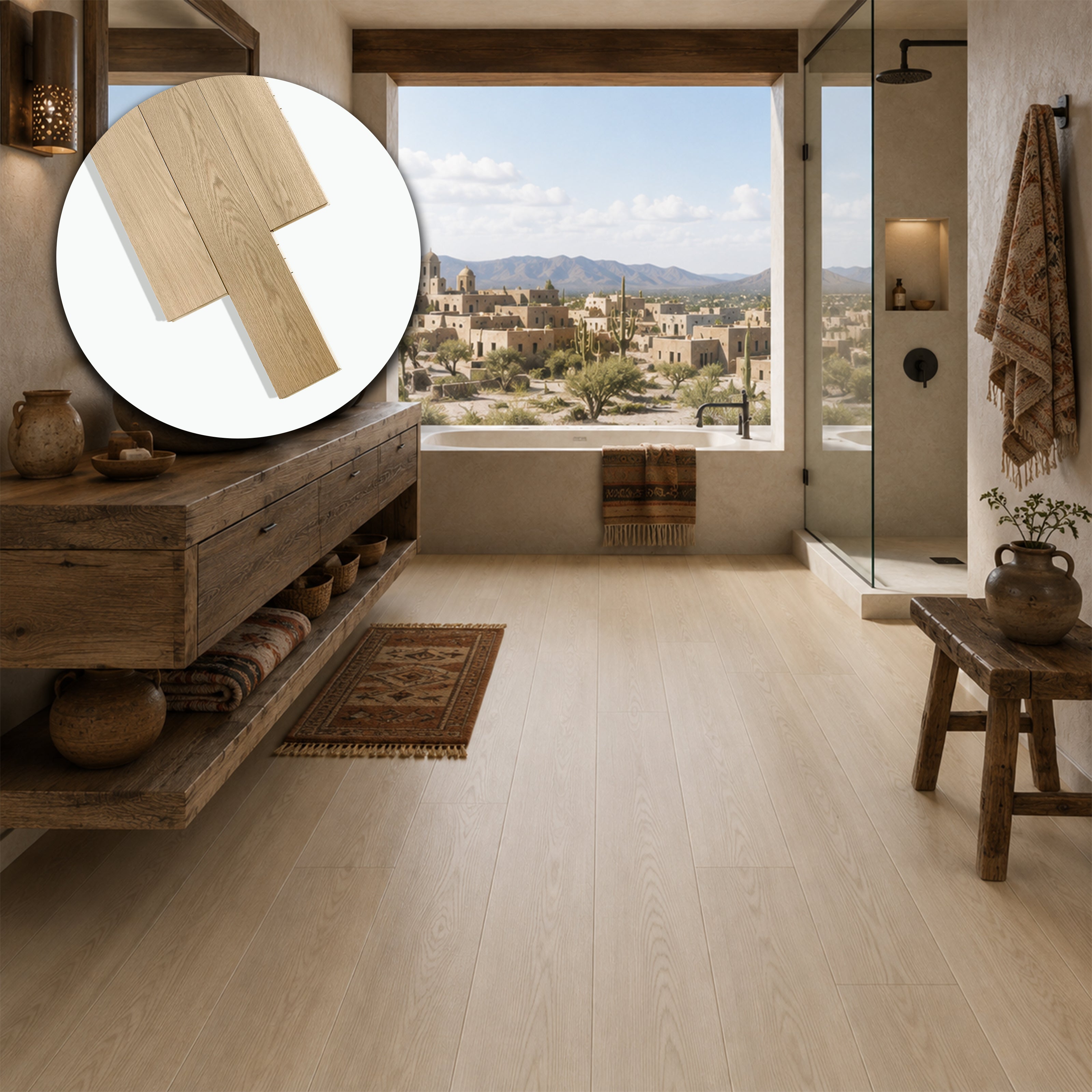 Parquet Prefinito in Rovere Garbelotto Spazzolato Verniciato Bisellato 4 Lati 14x140x2400 mm – Lotto 11 mq