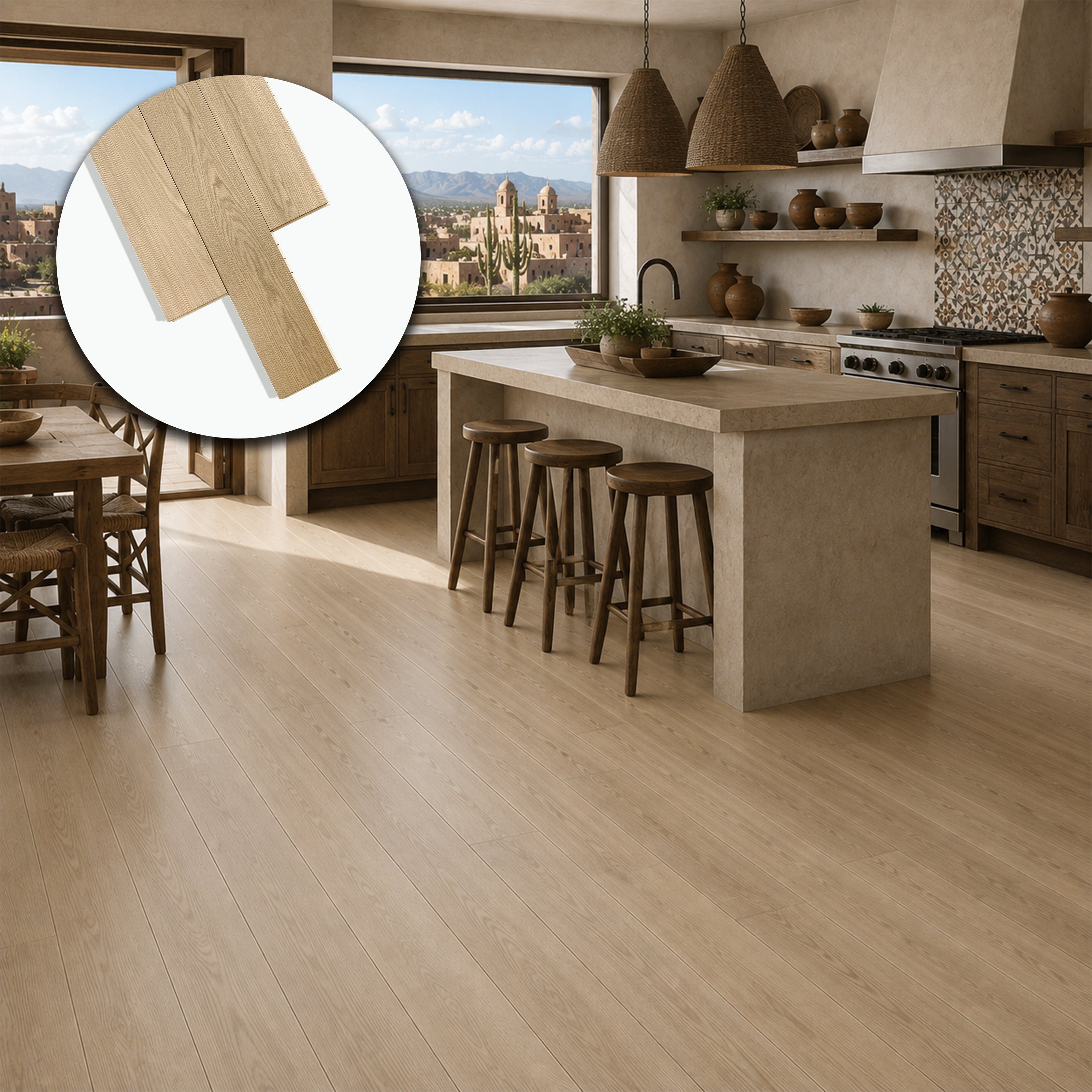 Parquet Prefinito in Rovere Garbelotto Spazzolato Verniciato Bisellato 4 Lati 14x140x2400 mm – Lotto 11 mq