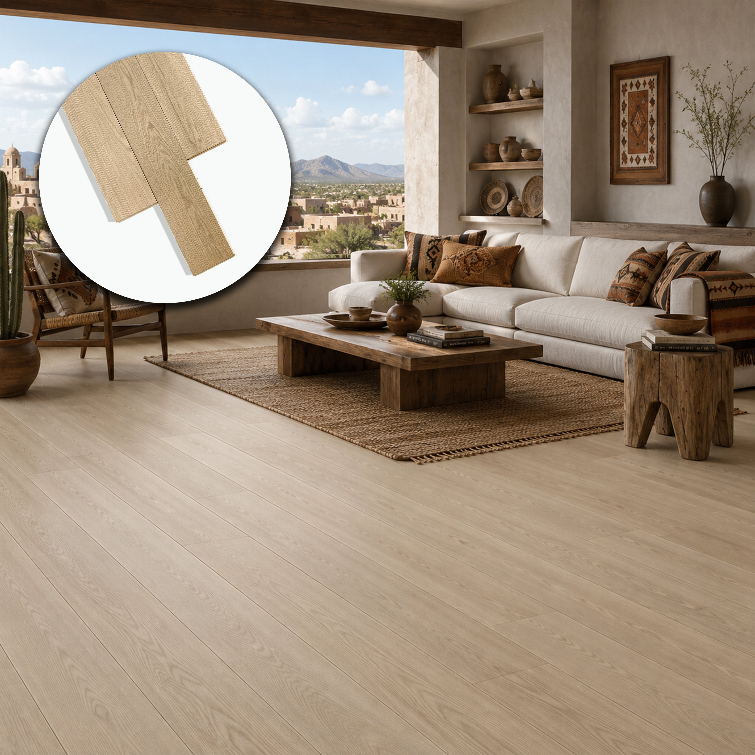 Parquet Prefinito in Rovere Garbelotto Spazzolato Verniciato Bisellato 4 Lati 14x140x2400 mm – Lotto 11 mq