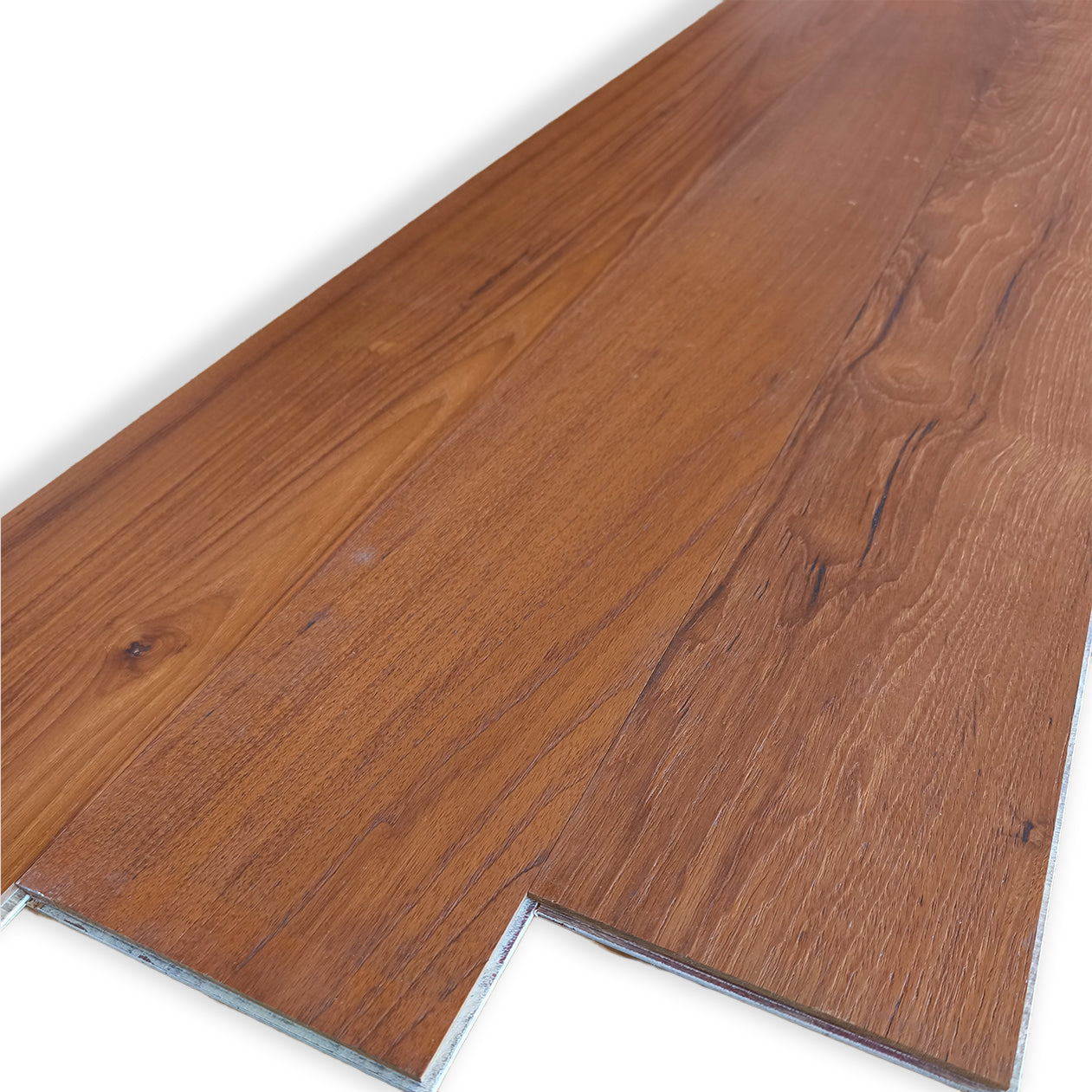Parquet Prefinito Garbelotto in Teak Verniciato Effetto Olio Naturale Spazzolato Senza Bisello 10x143x1200/1500 mm – Lotto 17 mq