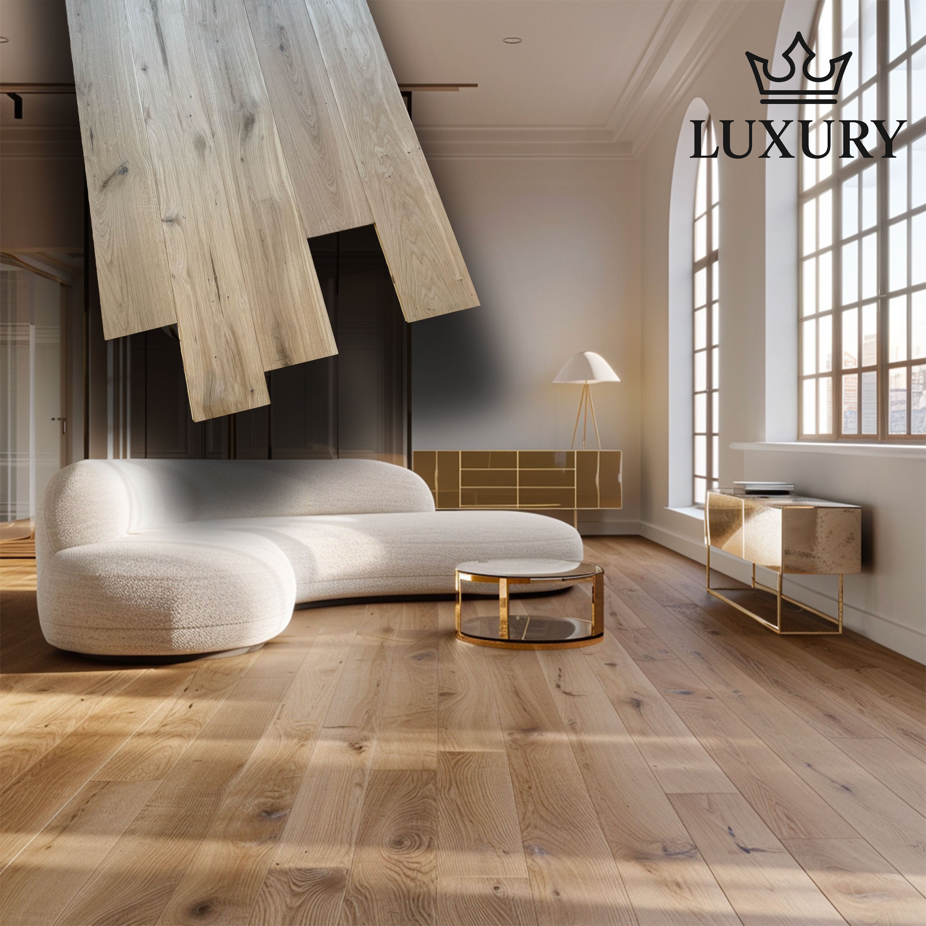 €33,99MQ *STOCK LUXURY* + Lotti da 55mq Listoni in Rovere prefinito prelevigato grezzo 15x180x500/2100mm (3mm nobile) - Eternal Parquet