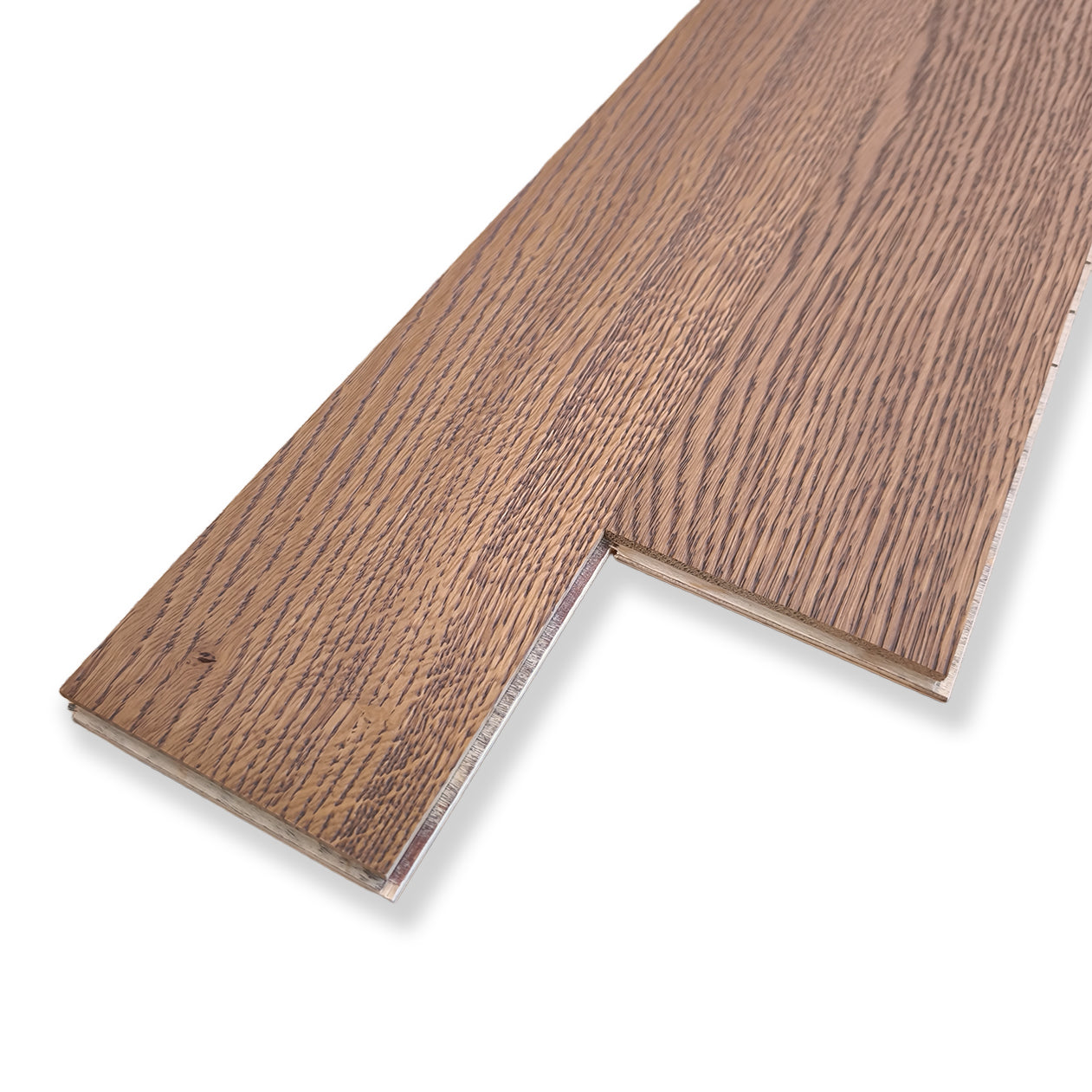 Parquet Prefinito in Rovere Garbelotto Effetto Cuoio Anticato Spazzolato Verniciato Senza Bisello 14x90x900/1000 mm – Lotto 15 mq